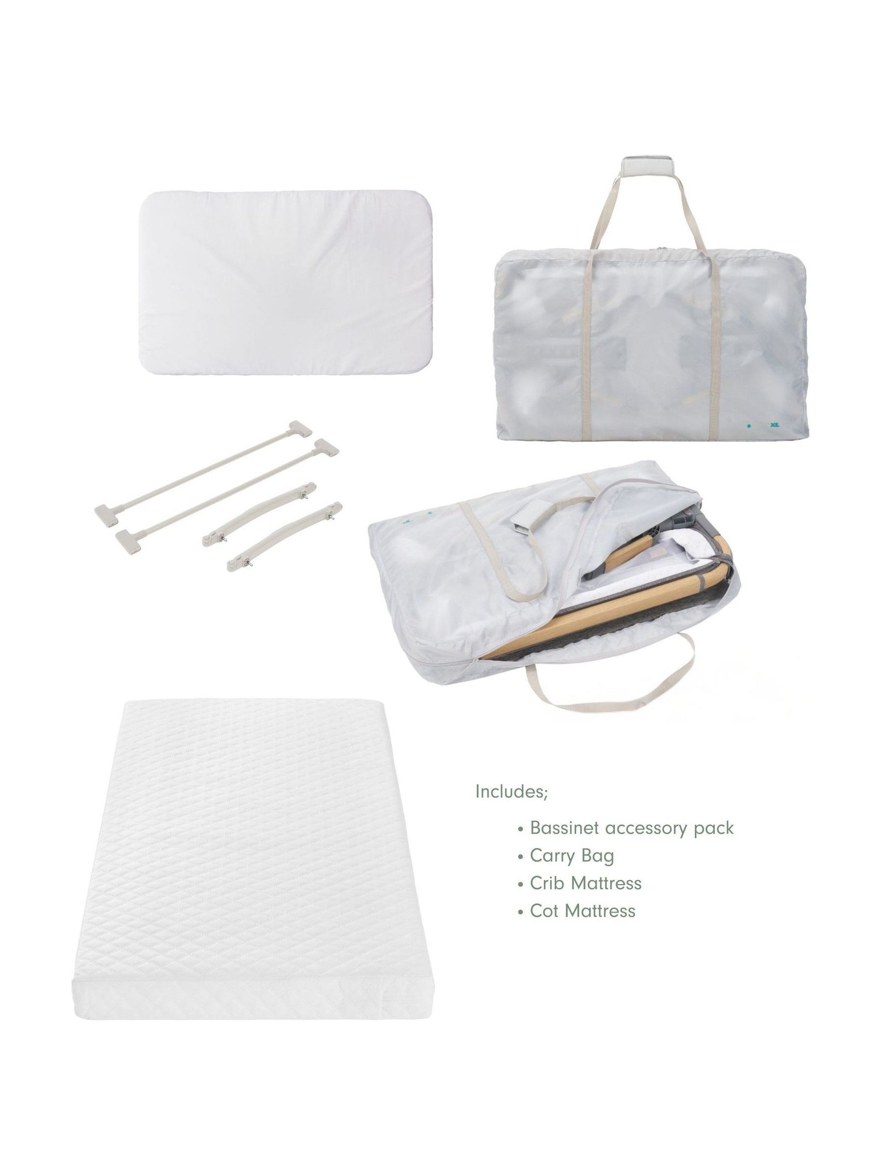 Tutti Bambini Scandi Walnut  Ecru CoZee XL Complete Birth to 4+ Years - Image 7 of 8