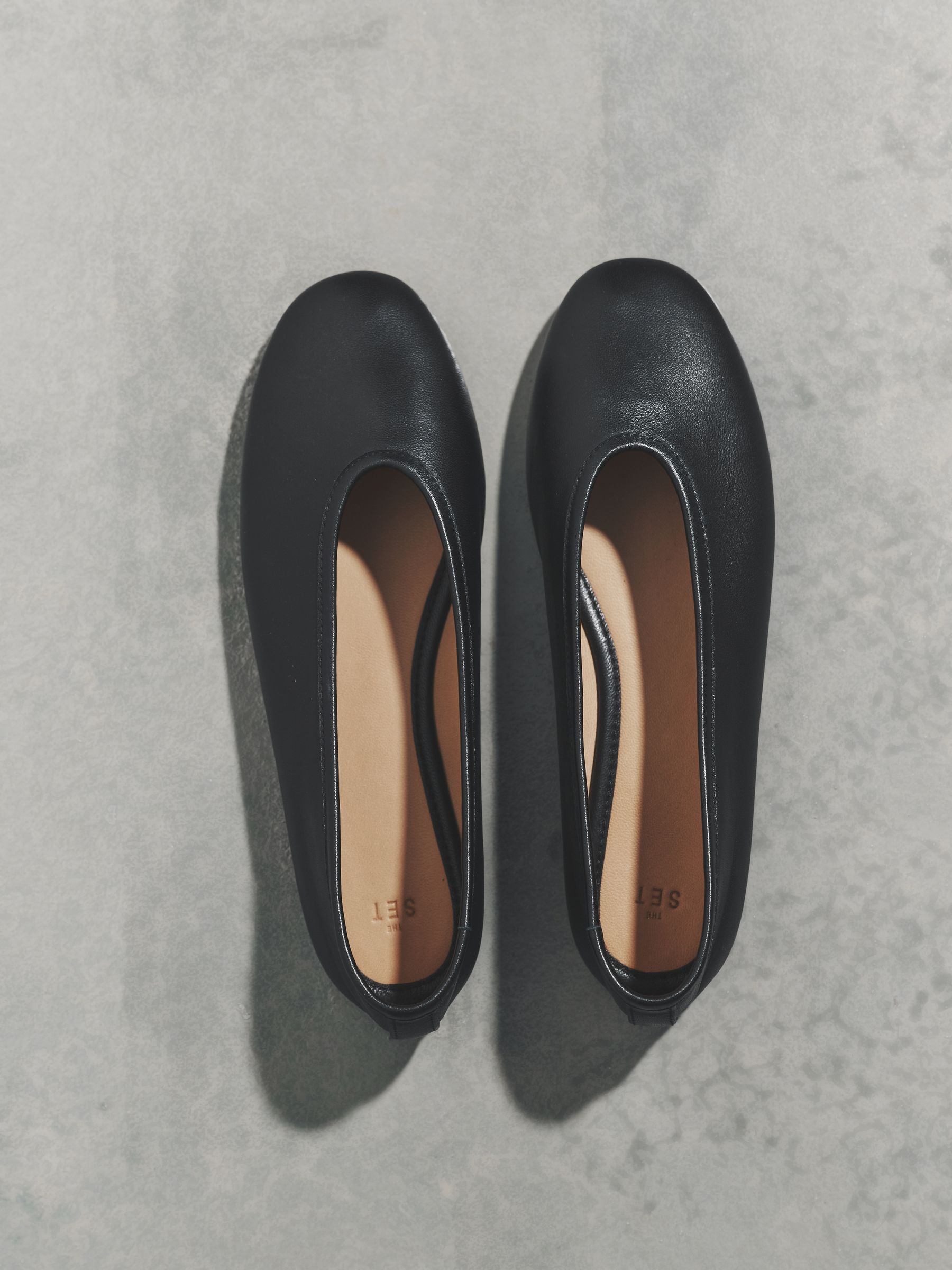 Soft Suede Leather Ballerinas Black - Image 1 of 5