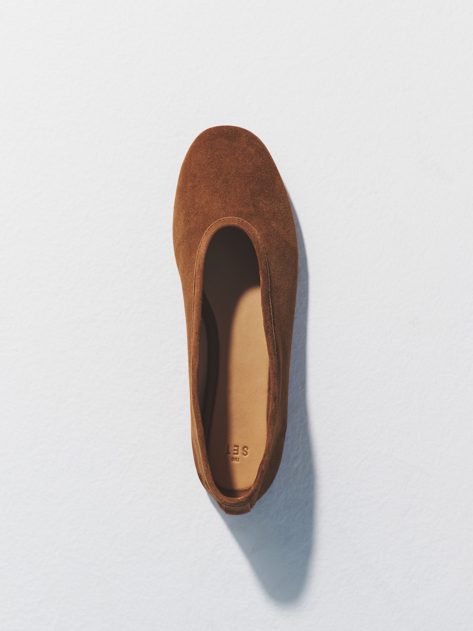 Soft Suede Leather Ballerinas Tan Brown - Image 4 of 4 Soft Suede Leather Ballerinas Tan Brown - Image 4 of 4