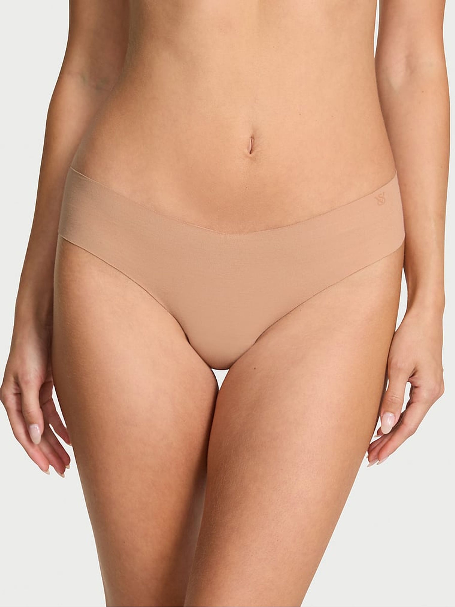Praline Nude Thong Cotton Knickers - Image 1 of 2