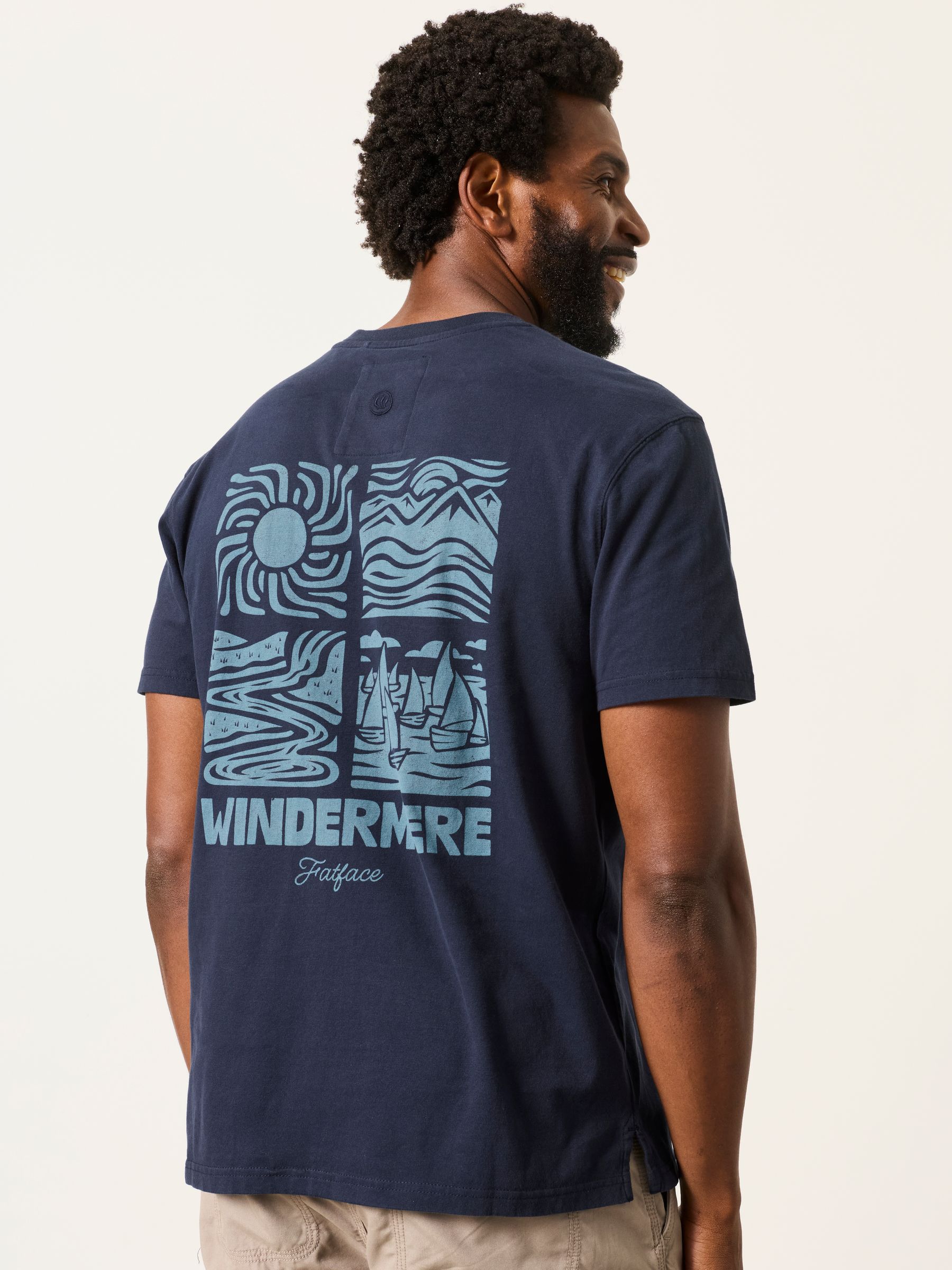 Navy Windermere Graphic  T-Shirt - Image 2 of 5
