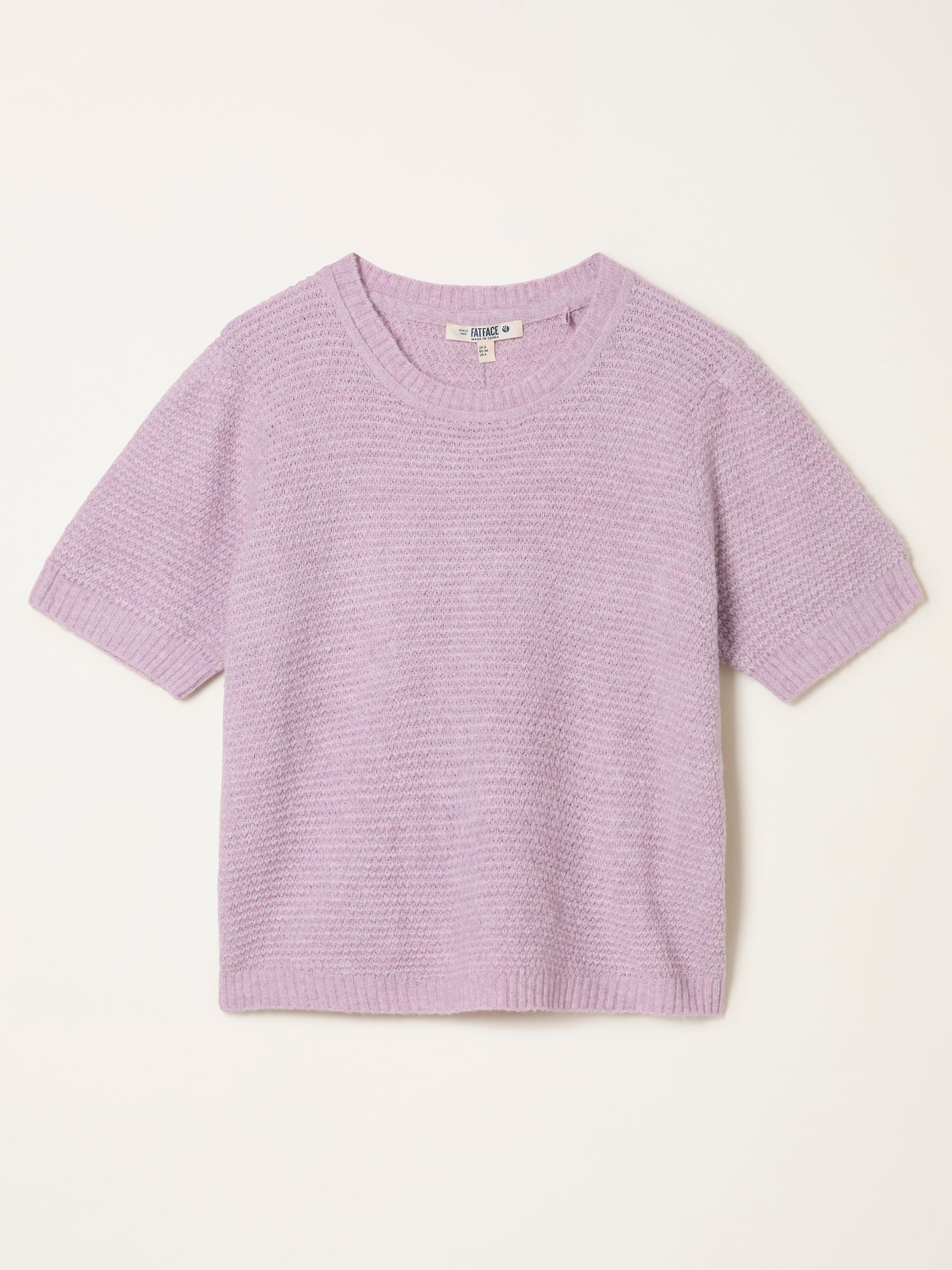 Sadie Lilac Purple Knitted TShirt - Image 5 of 5