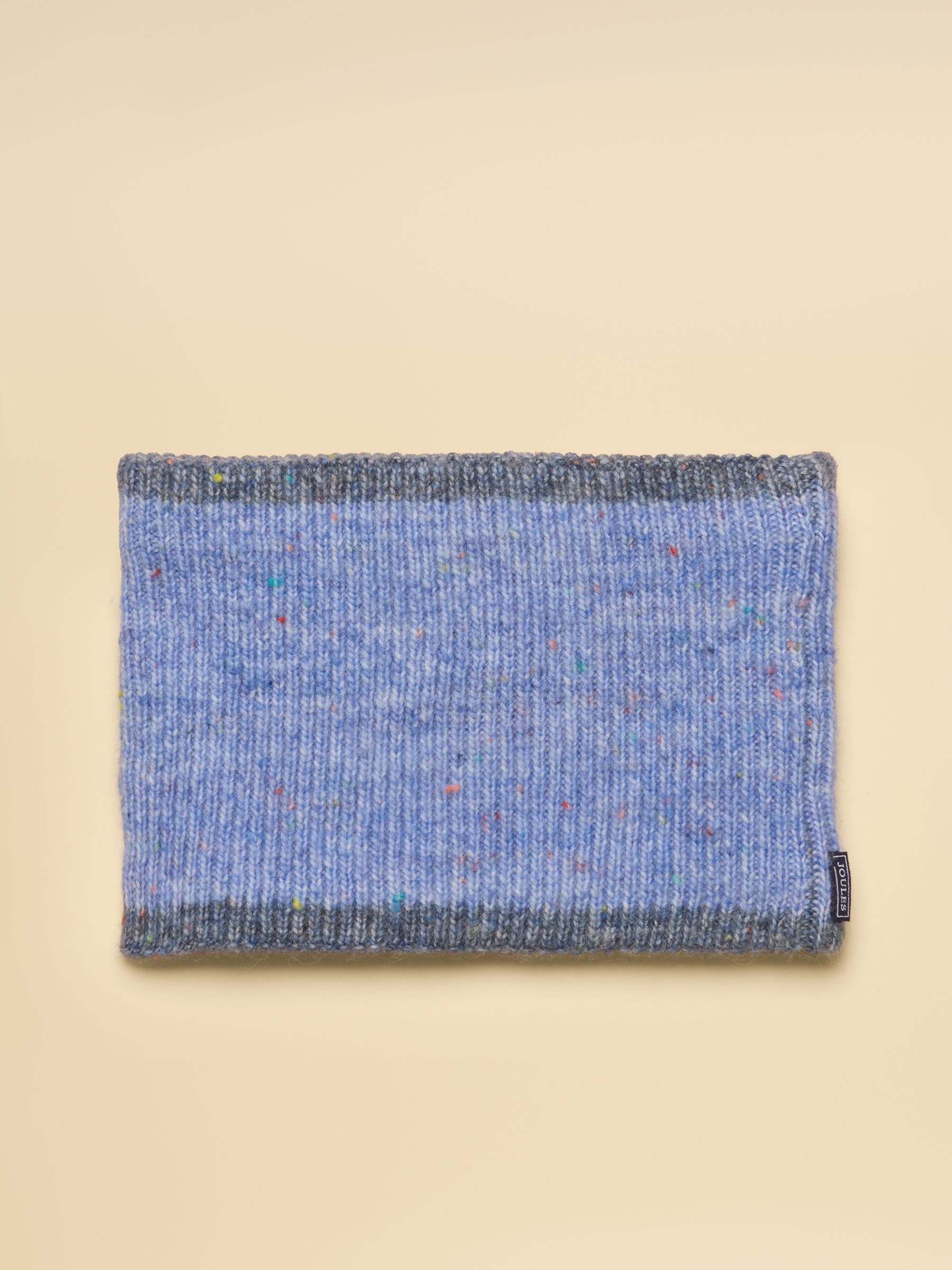 Colour Block Blue Lined Snood - Image 1 of 3 Colour Block Blue Lined Snood - Image 1 of 3