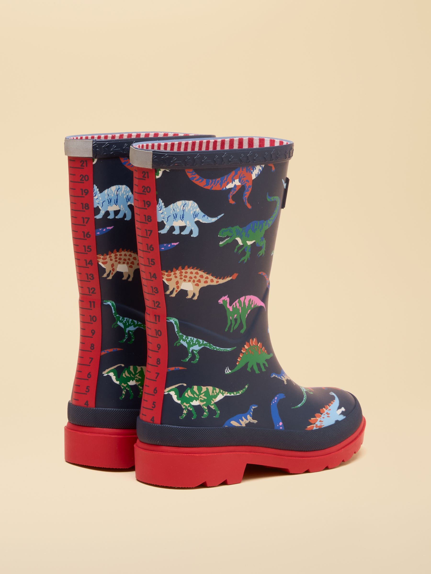 Kids' Navy Dino Printed Welly - Image 2 of 6