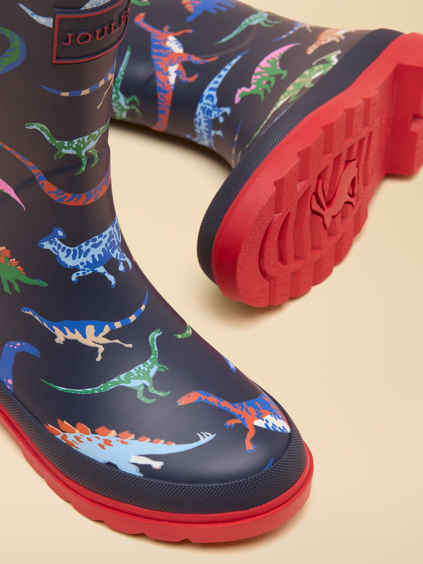 Kids' Navy Dino Printed Welly - Image 5 of 6