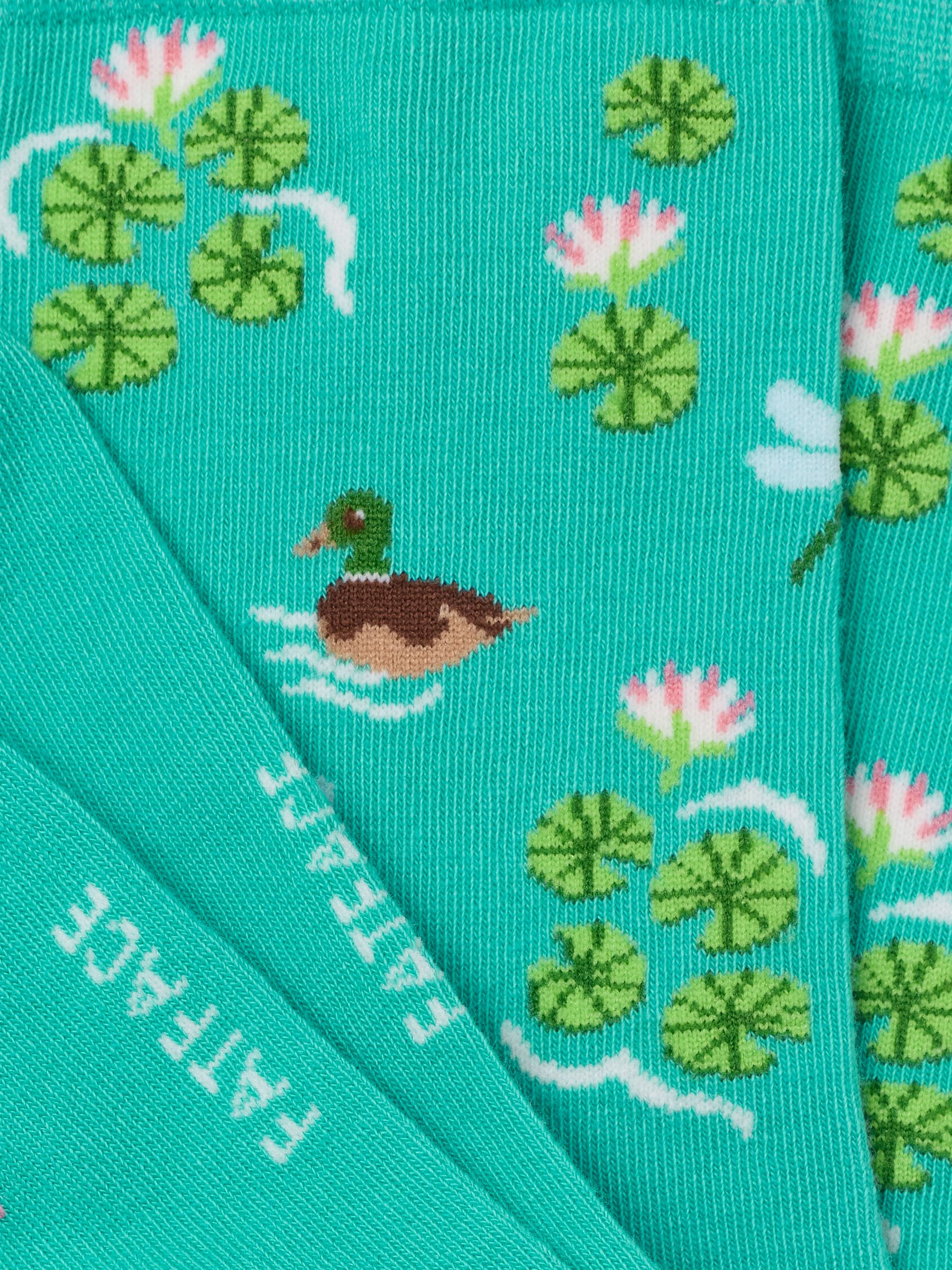 Turquoise Blue Duck Pond Socks - Image 2 of 2