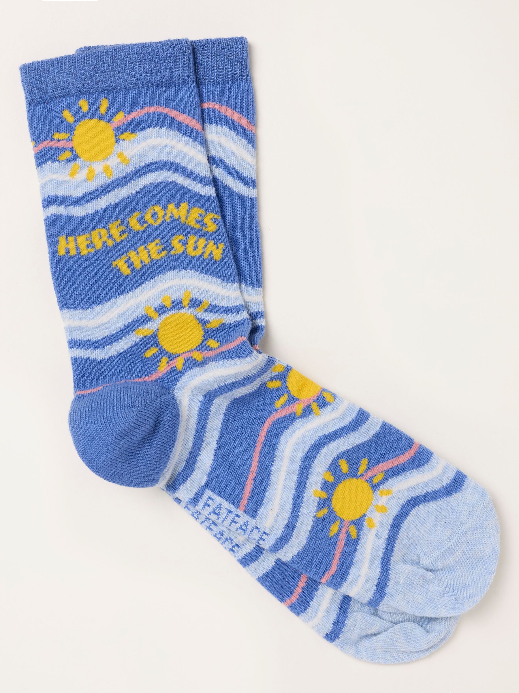 Blue Beatles Here Comes The Sun Socks - Image 1 of 2