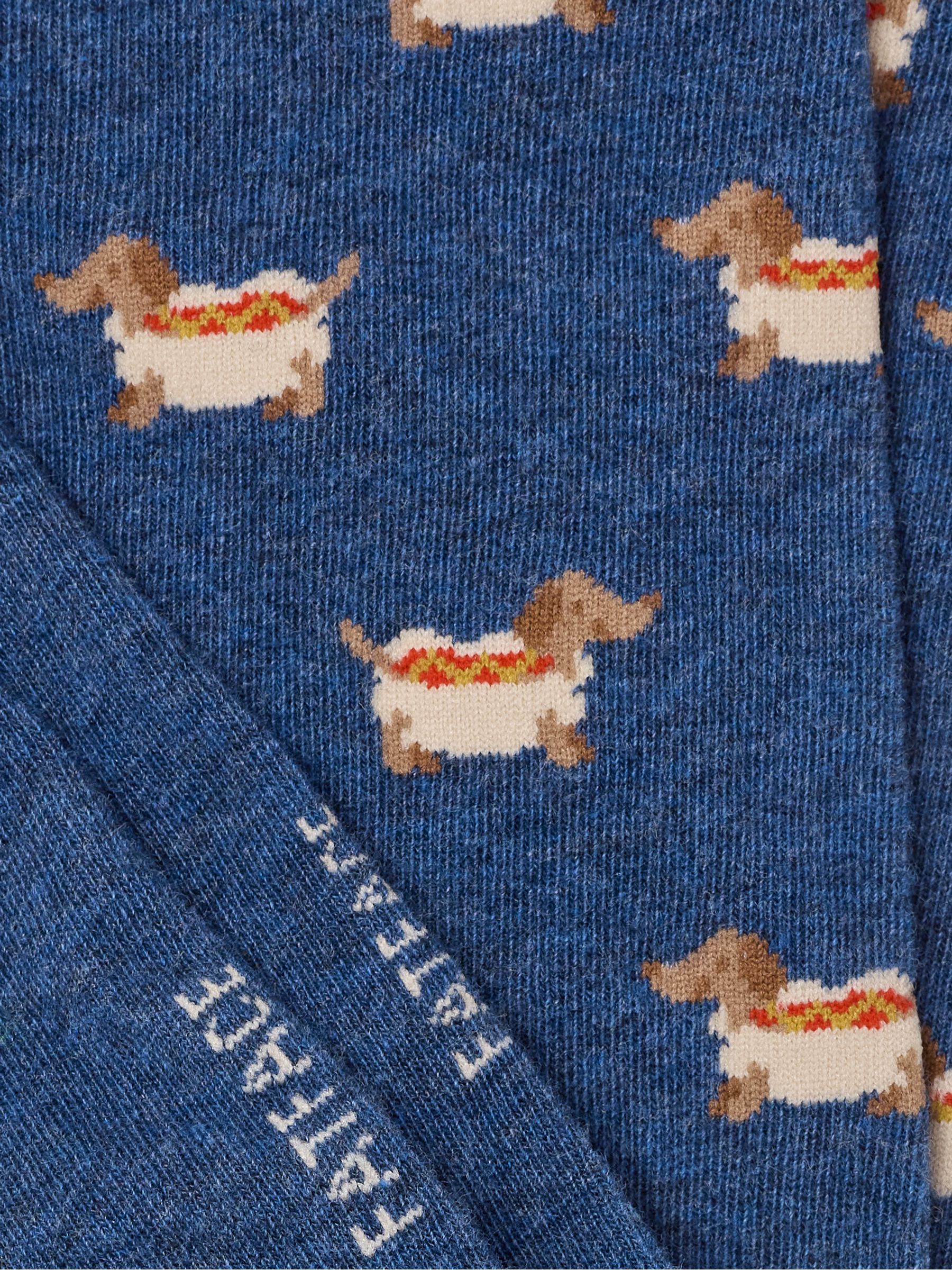 Navy Sausage Dog Socks - Image 2 of 2