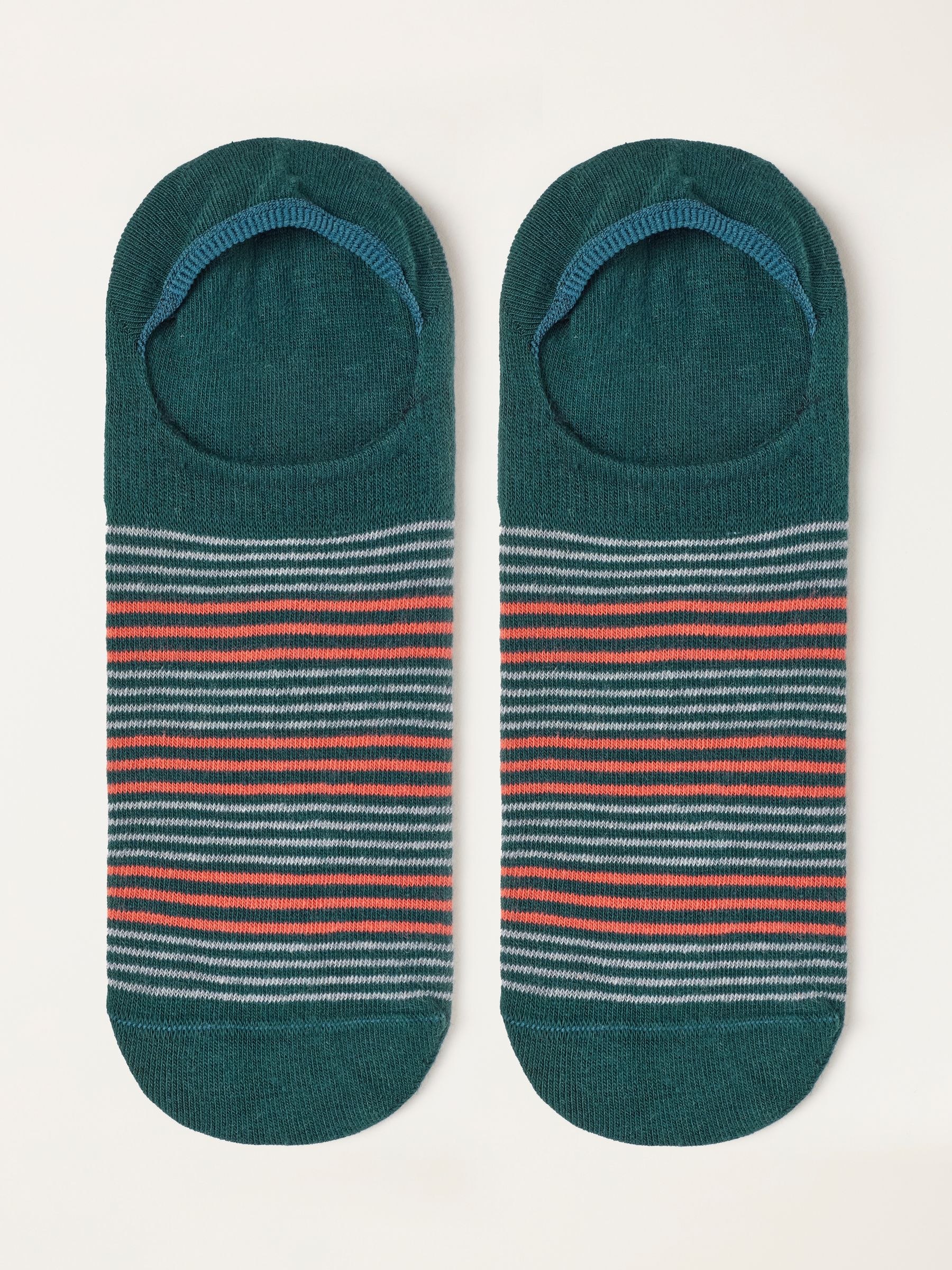 Green Stripe Footsie Socks - Image 1 of 2