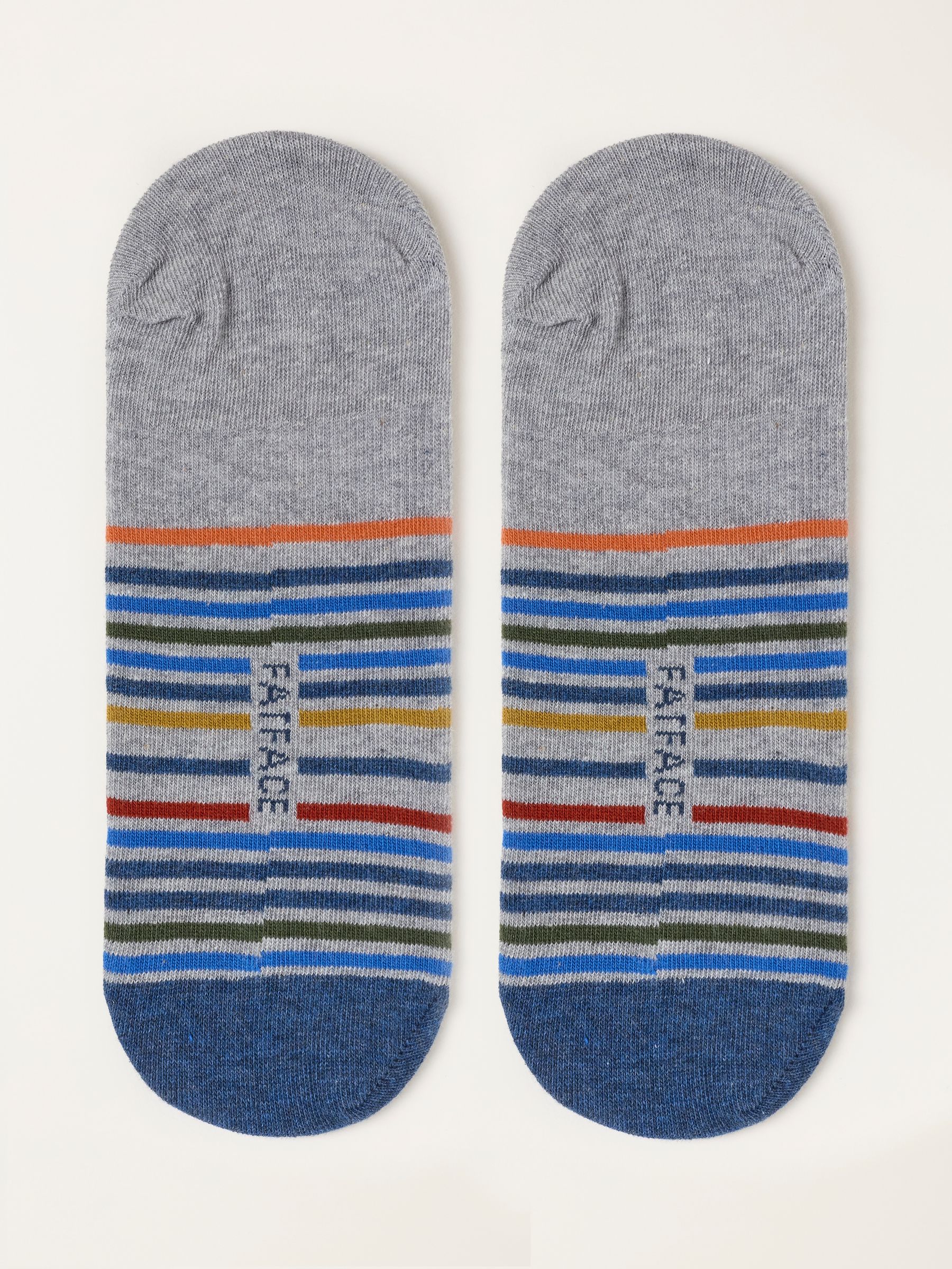 Grey Stripe Footsie Socks - Image 2 of 2