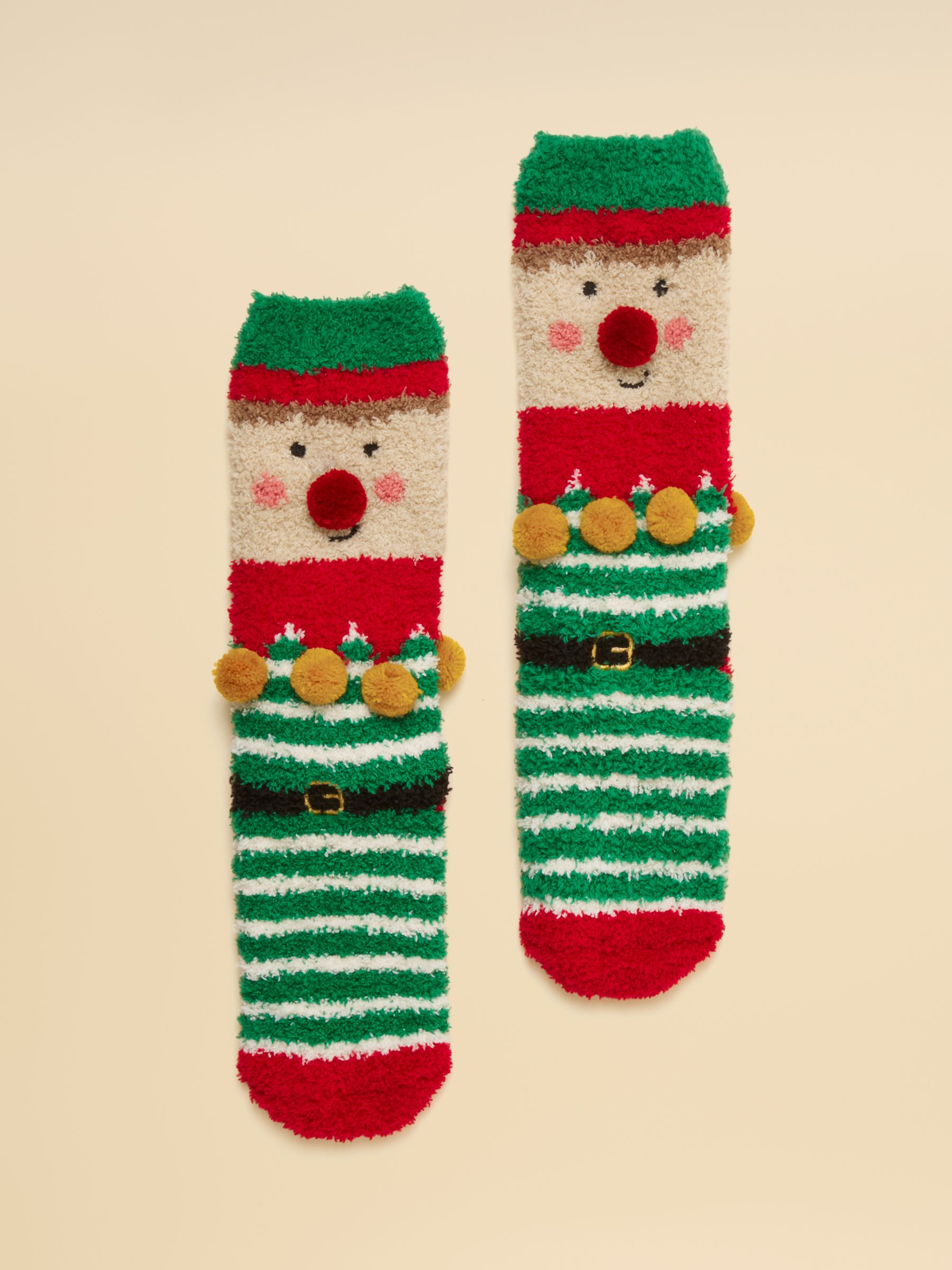 Kids' Fluffy Elf Socks - Image 1 of 3