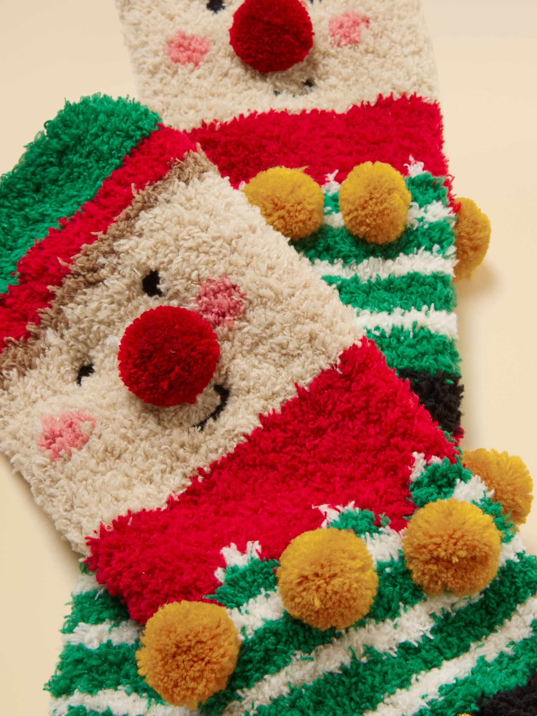 Kids' Fluffy Elf Socks - Image 3 of 3