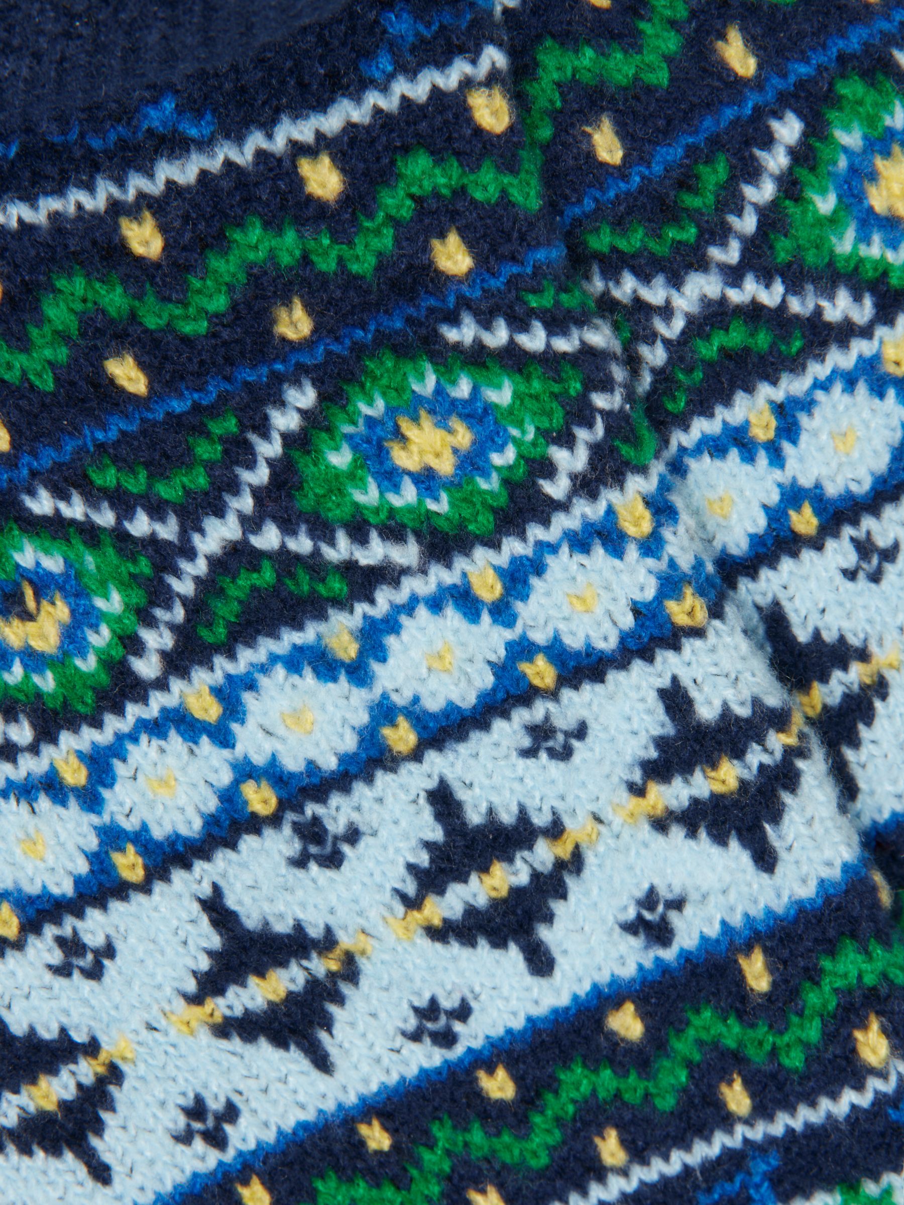 Kids' Cosy Navy Fairisle Socks - Image 2 of 3 Kids' Cosy Navy Fairisle Socks - Image 2 of 3
