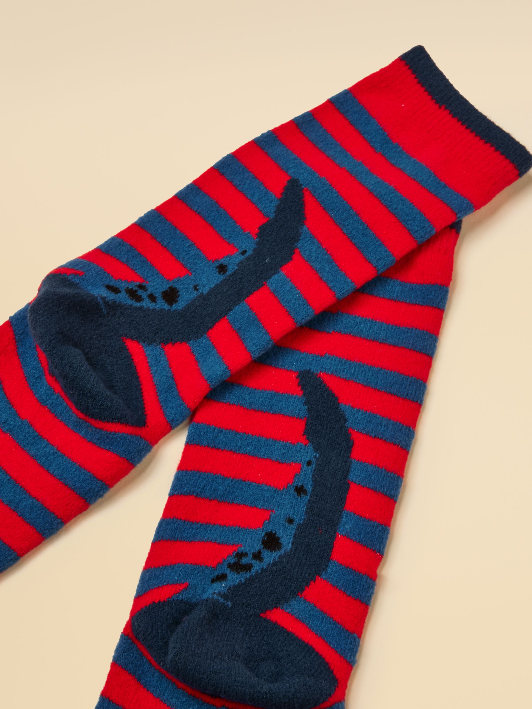 Kids' Cosy Blue Dino Socks - Image 3 of 3