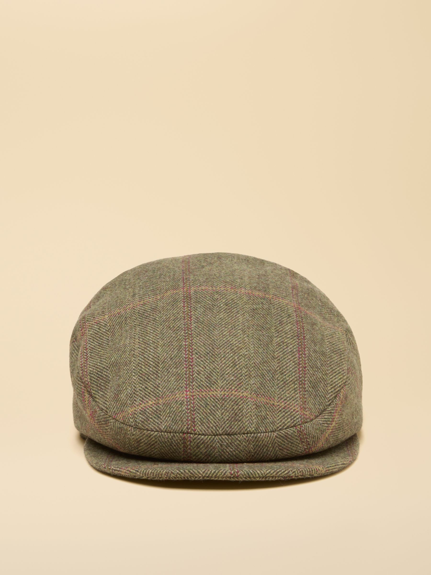 Ashby Green Tweed Flat Cap - Image 1 of 8