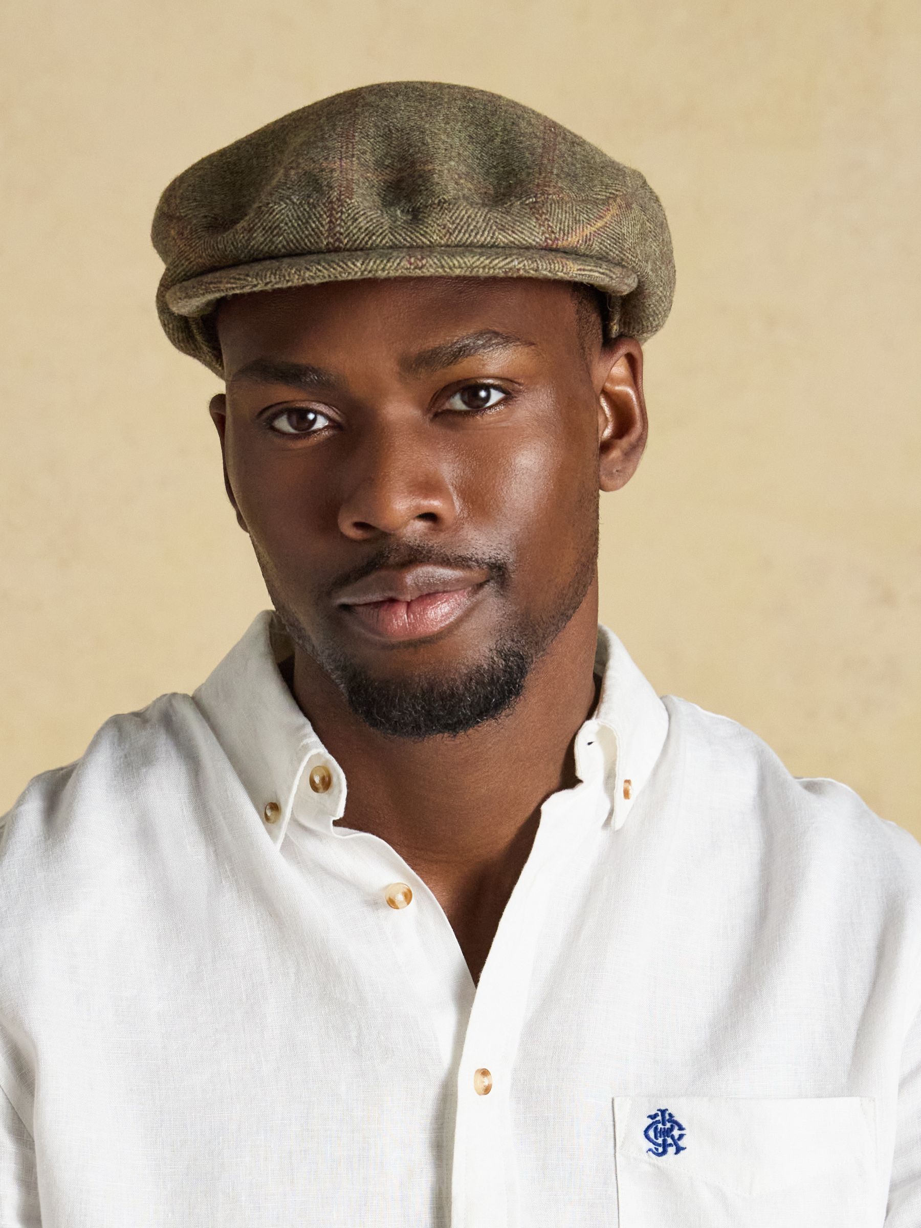 Ashby Green Tweed Flat Cap - Image 2 of 8