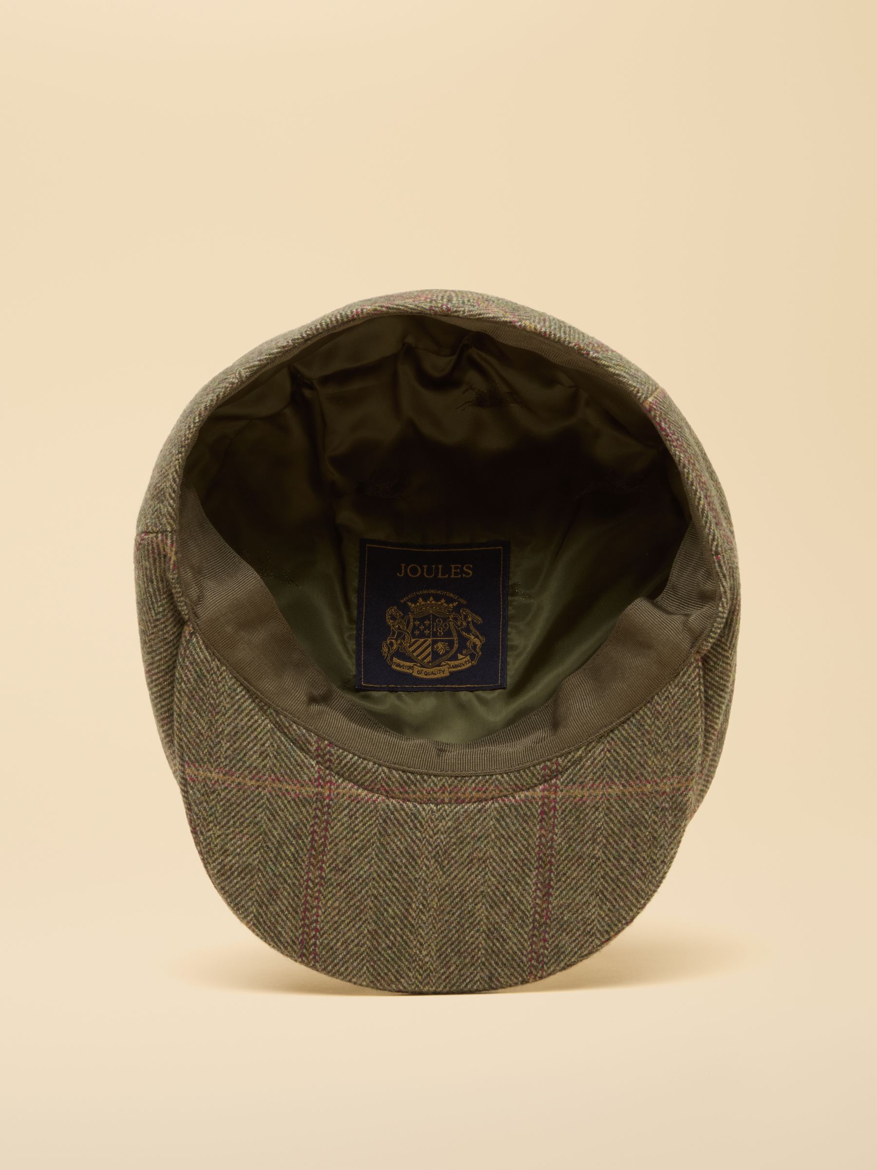 Ashby Green Tweed Flat Cap - Image 7 of 8