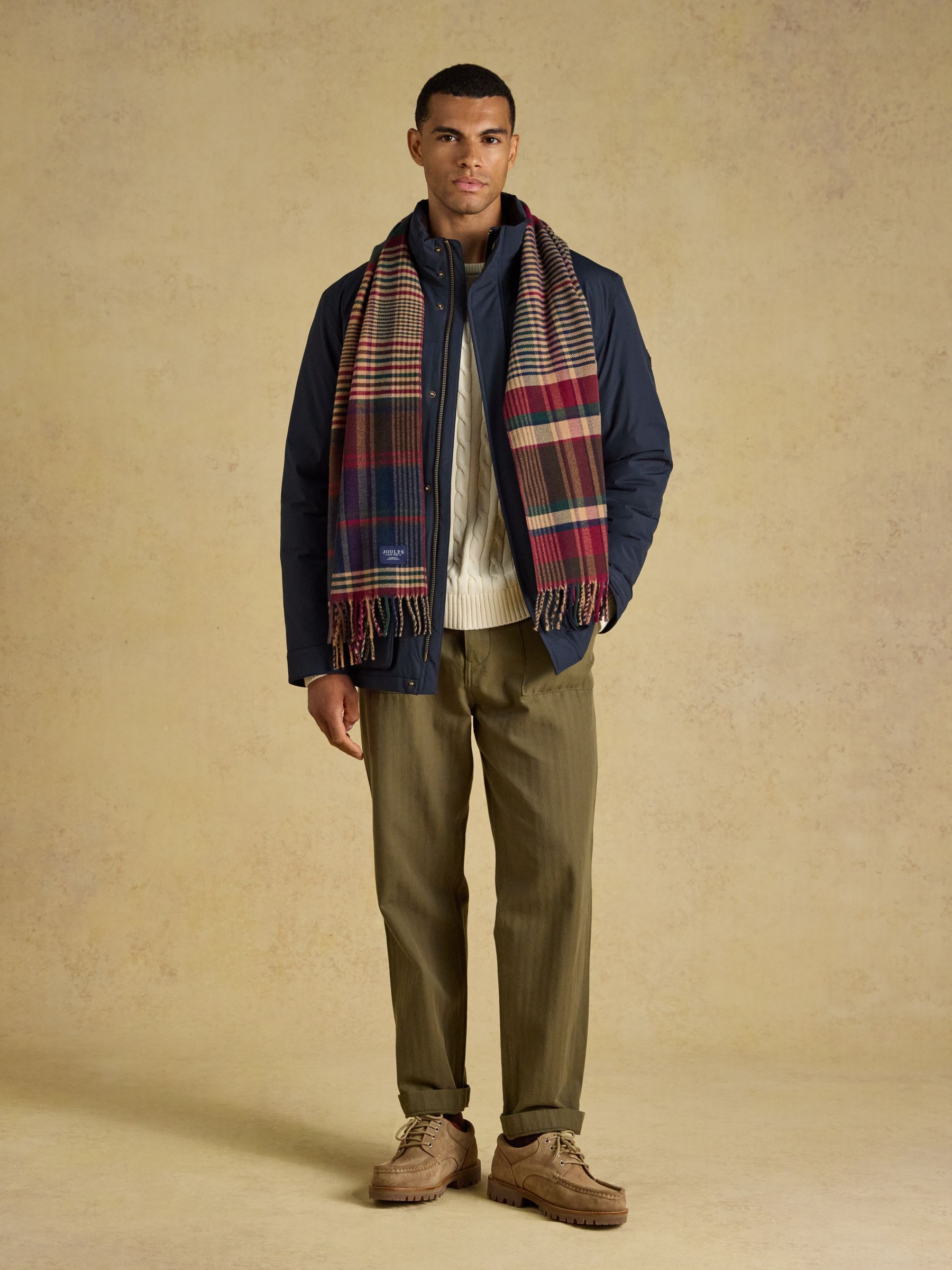 Langtree Burgundy Hotch Potch Scarf - Image 3 of 8