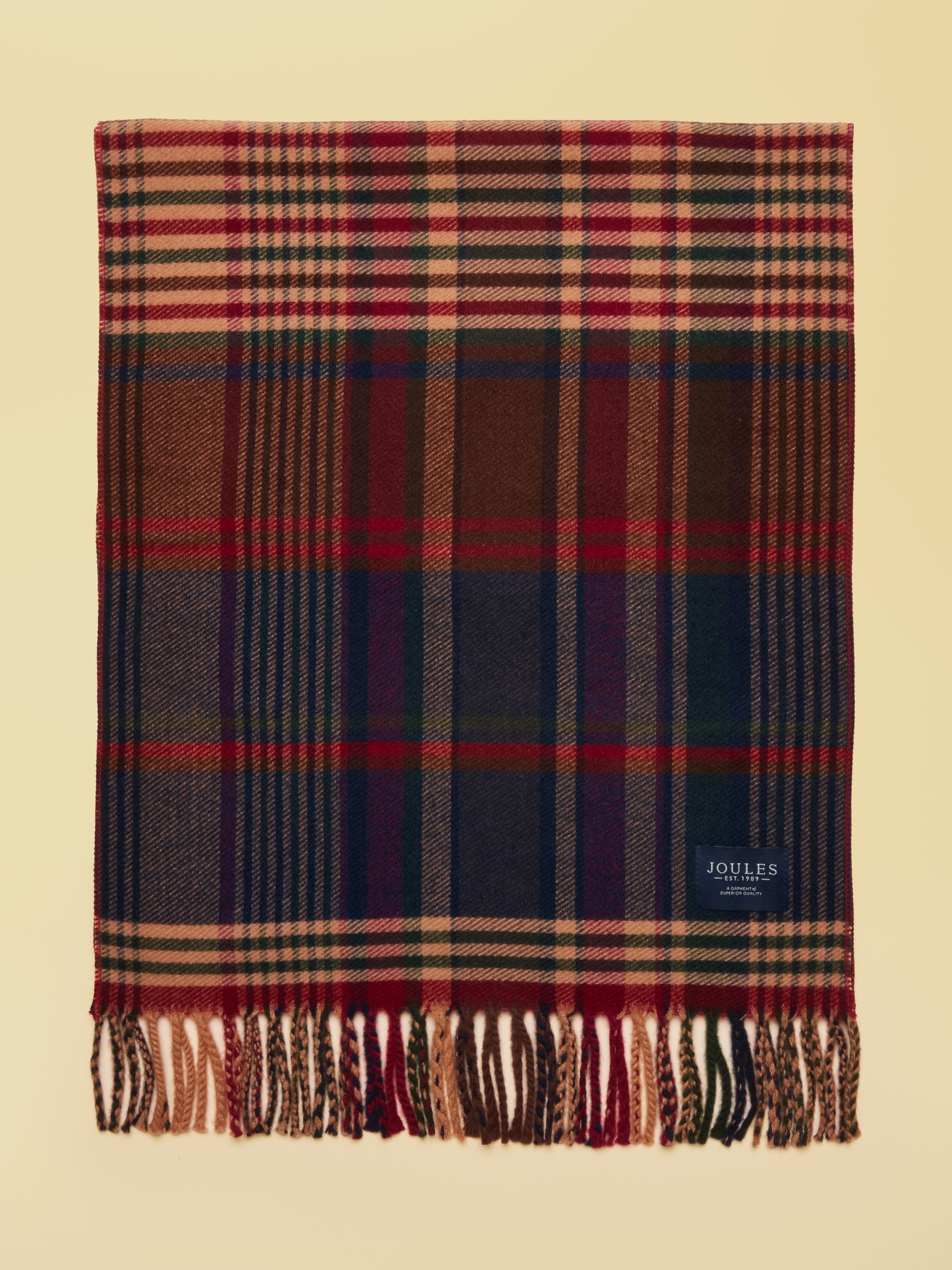 Langtree Burgundy Hotch Potch Scarf - Image 6 of 8