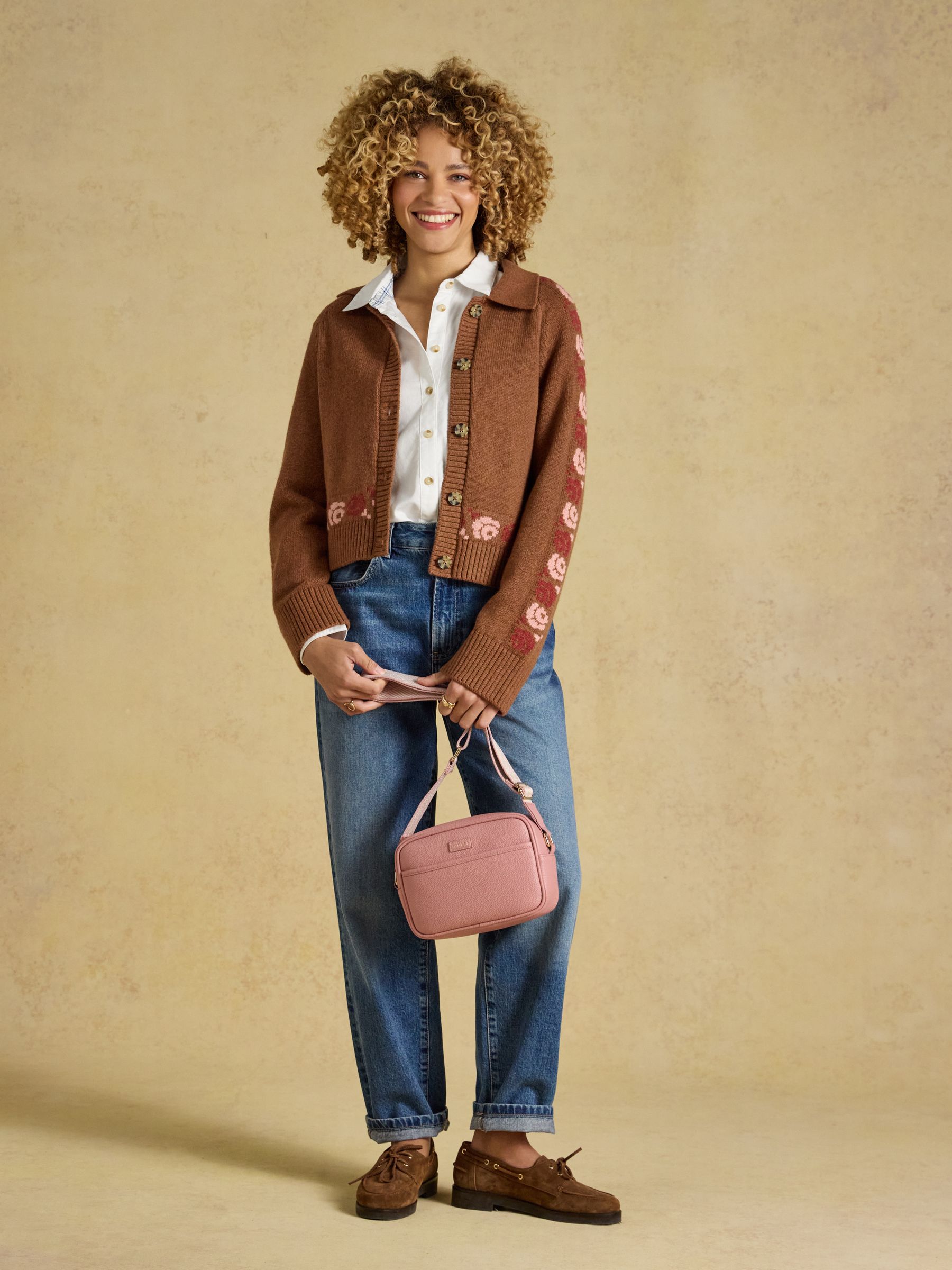 Trent Pink Cross Body Bag - Image 3 of 9