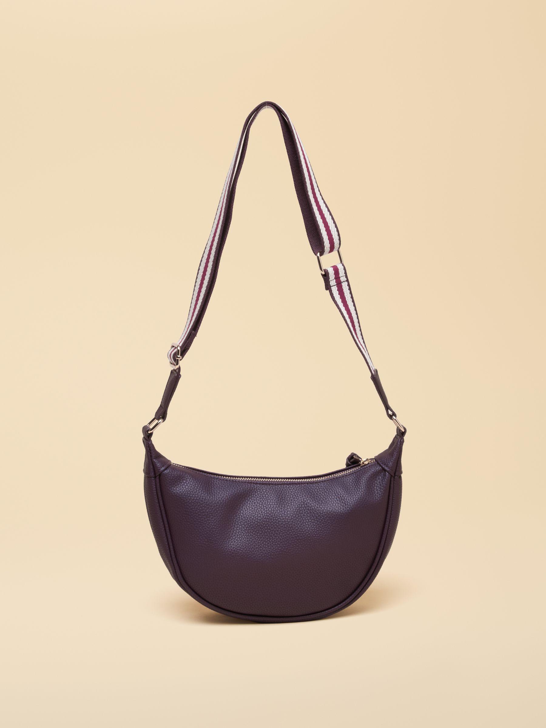 Jade Purple Half Moon Adjustable Cross-Body Bag - Image 6 of 8