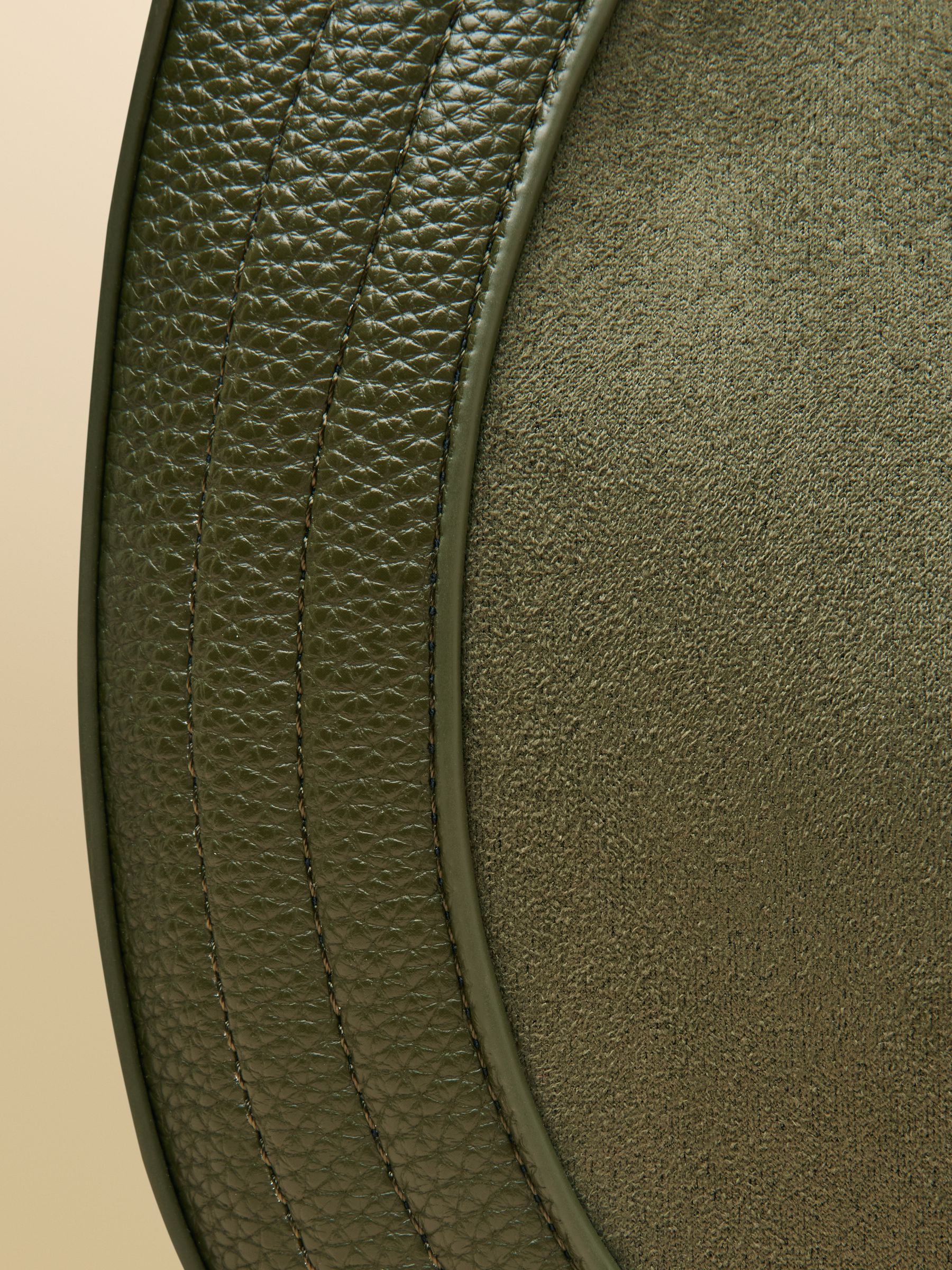 Khaki Green Crossbody Saddle Bag - Image 9 of 9 Khaki Green Crossbody Saddle Bag - Image 9 of 9