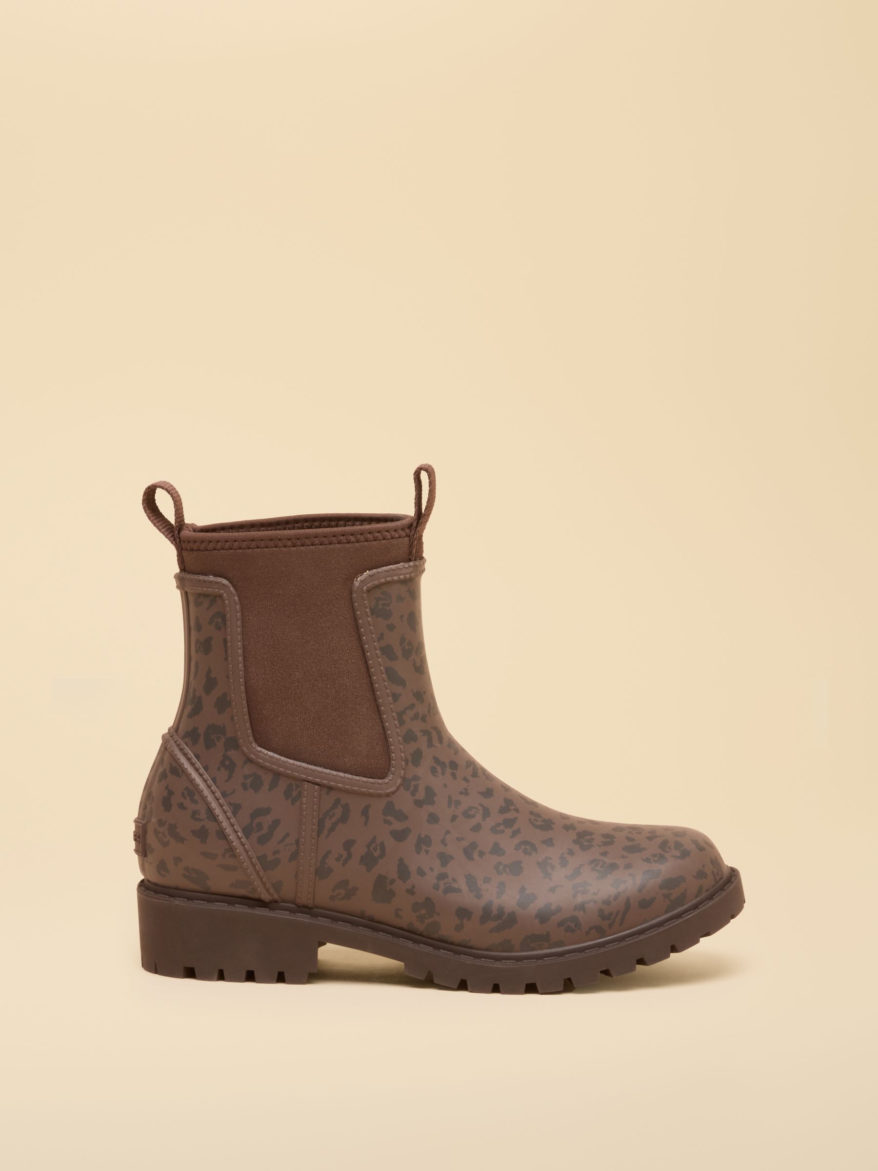Oakfield Leopard Neoprene Lined Ankle Wellies - Image 1 of 6