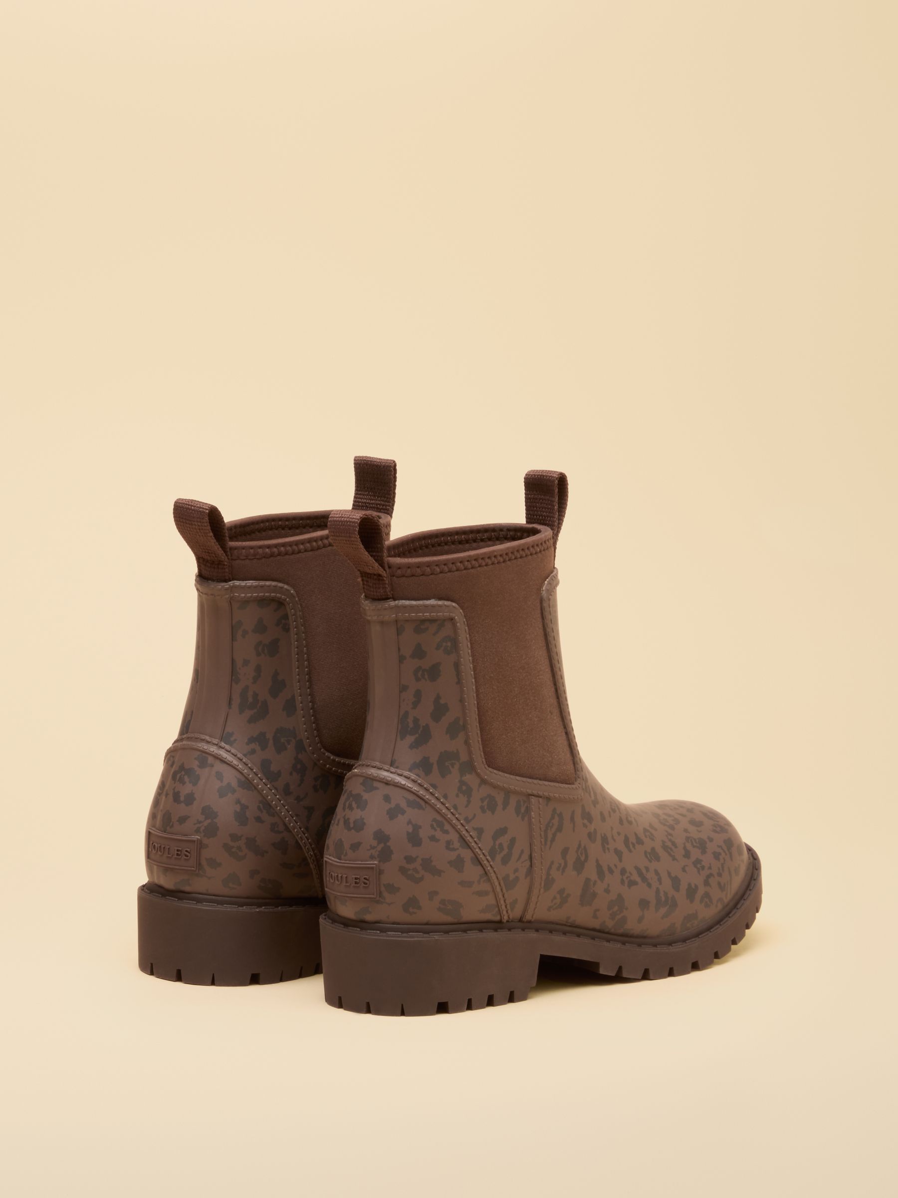 Oakfield Leopard Neoprene Lined Ankle Wellies - Image 3 of 6
