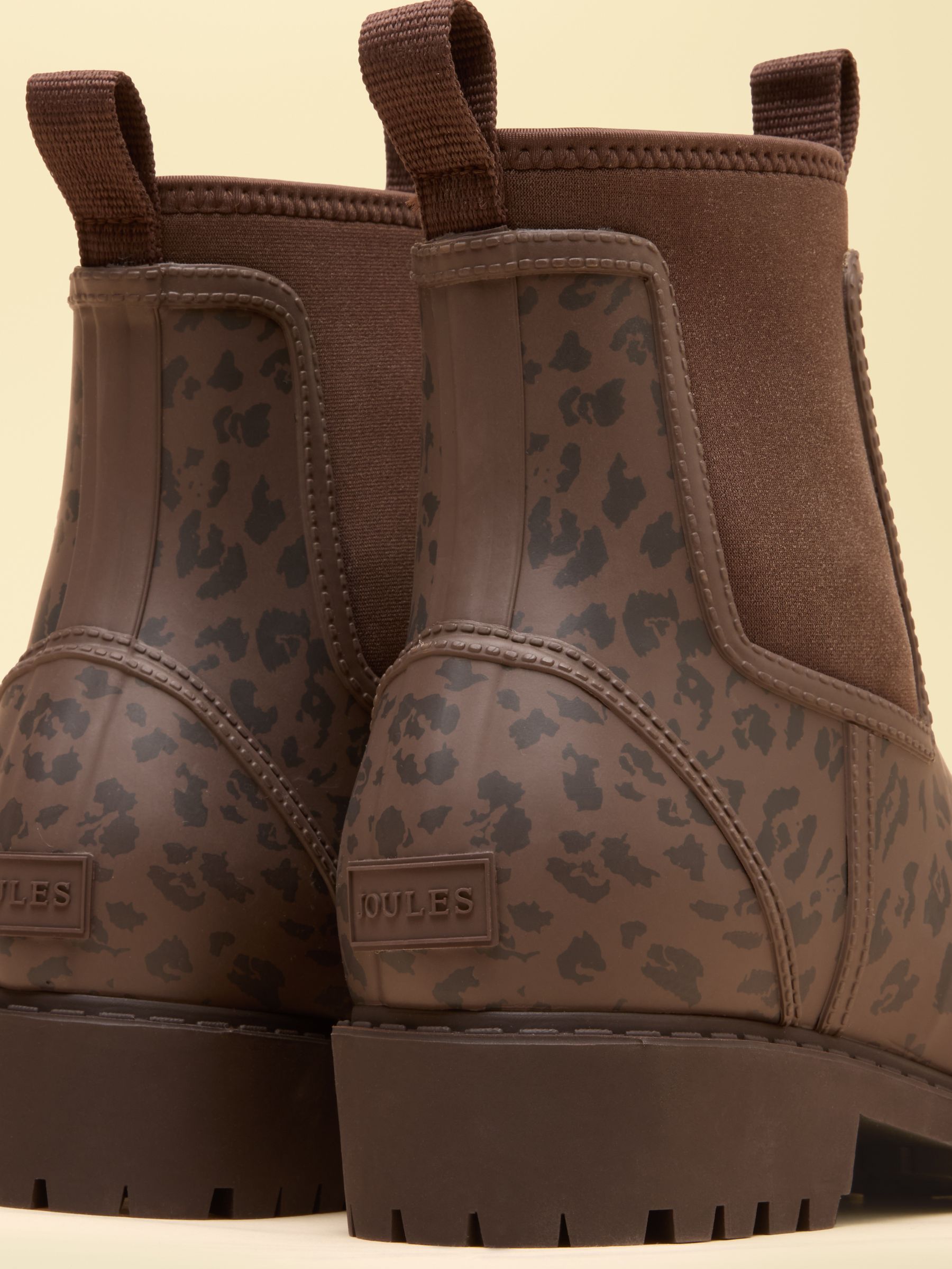 Oakfield Leopard Neoprene Lined Ankle Wellies - Image 6 of 6