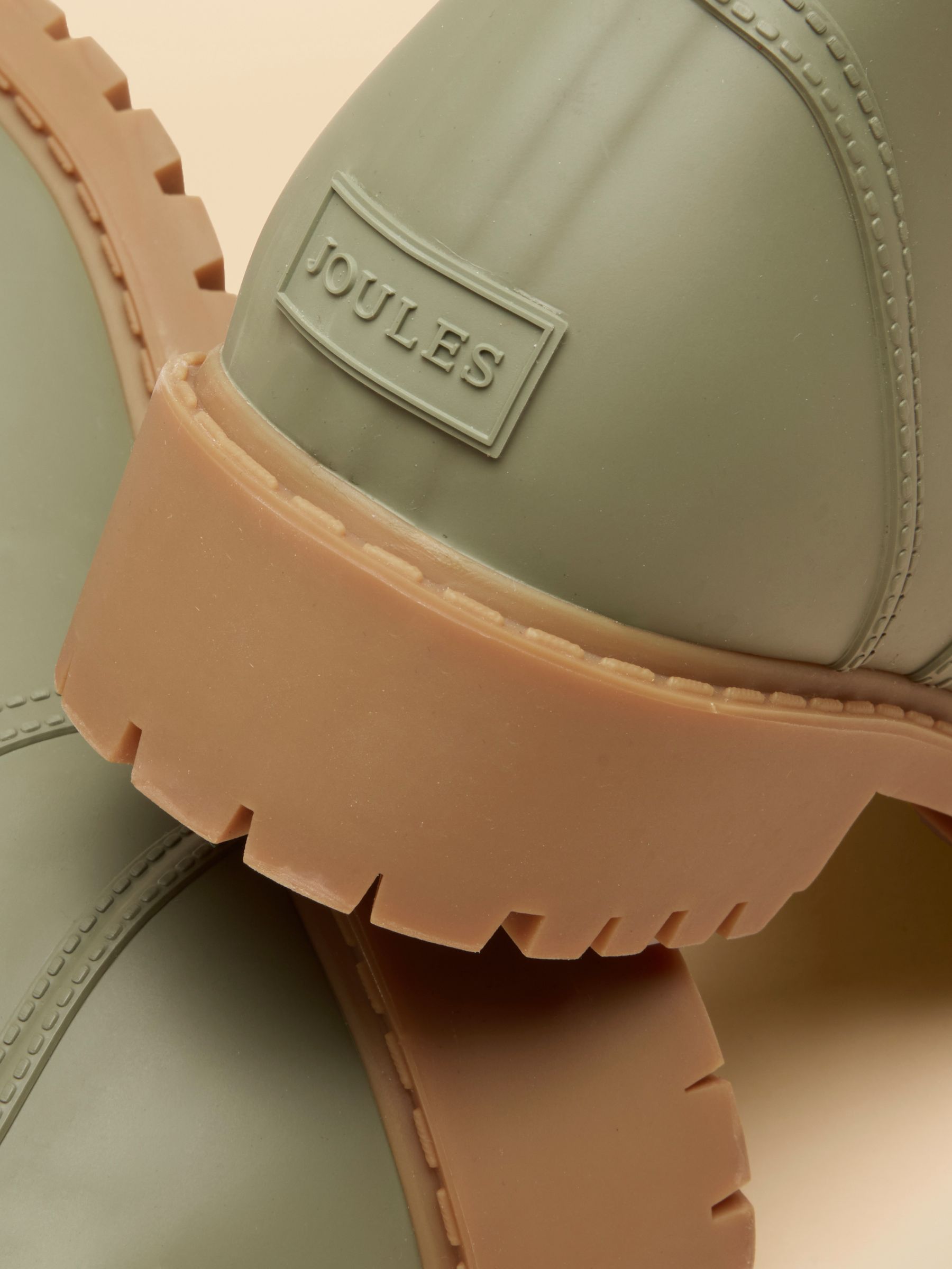 Oakfield Khaki Green Neoprene Lined Ankle Wellies - Image 5 of 6