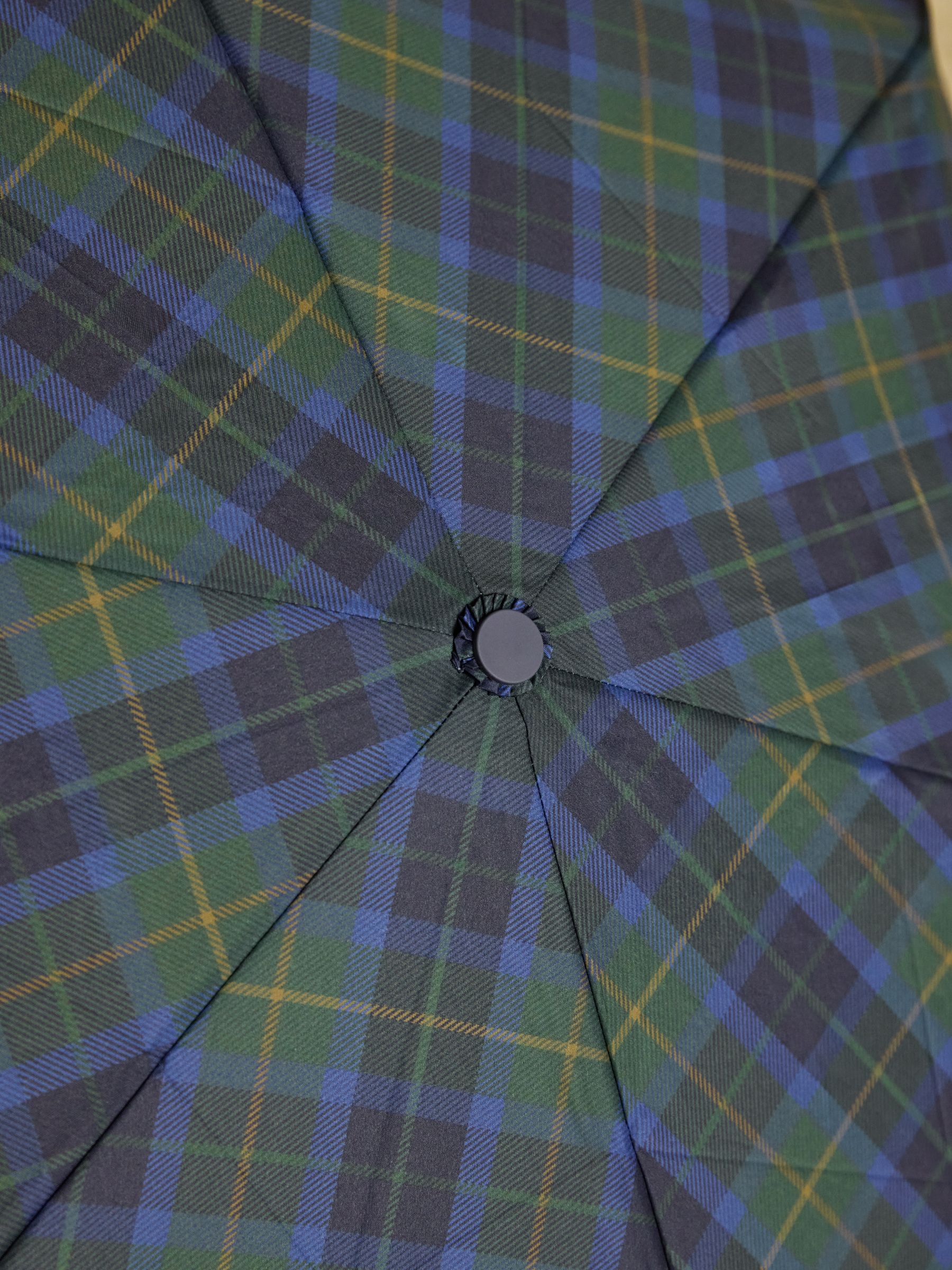 Rayne Blue & Green Check Umbrella - Image 7 of 8
