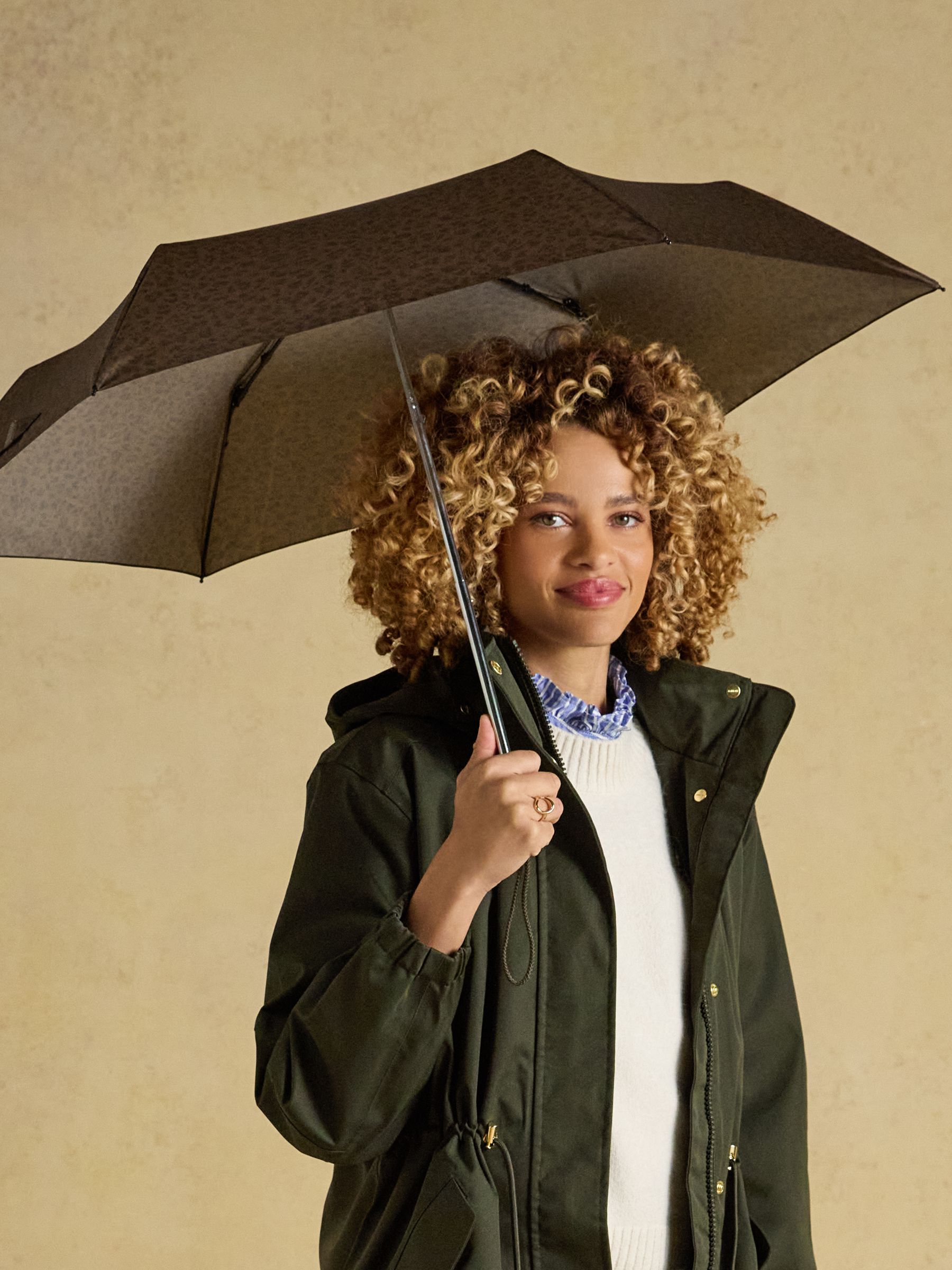Rayne Brown Leopard Umbrella - Image 1 of 8 Rayne Brown Leopard Umbrella - Image 1 of 8