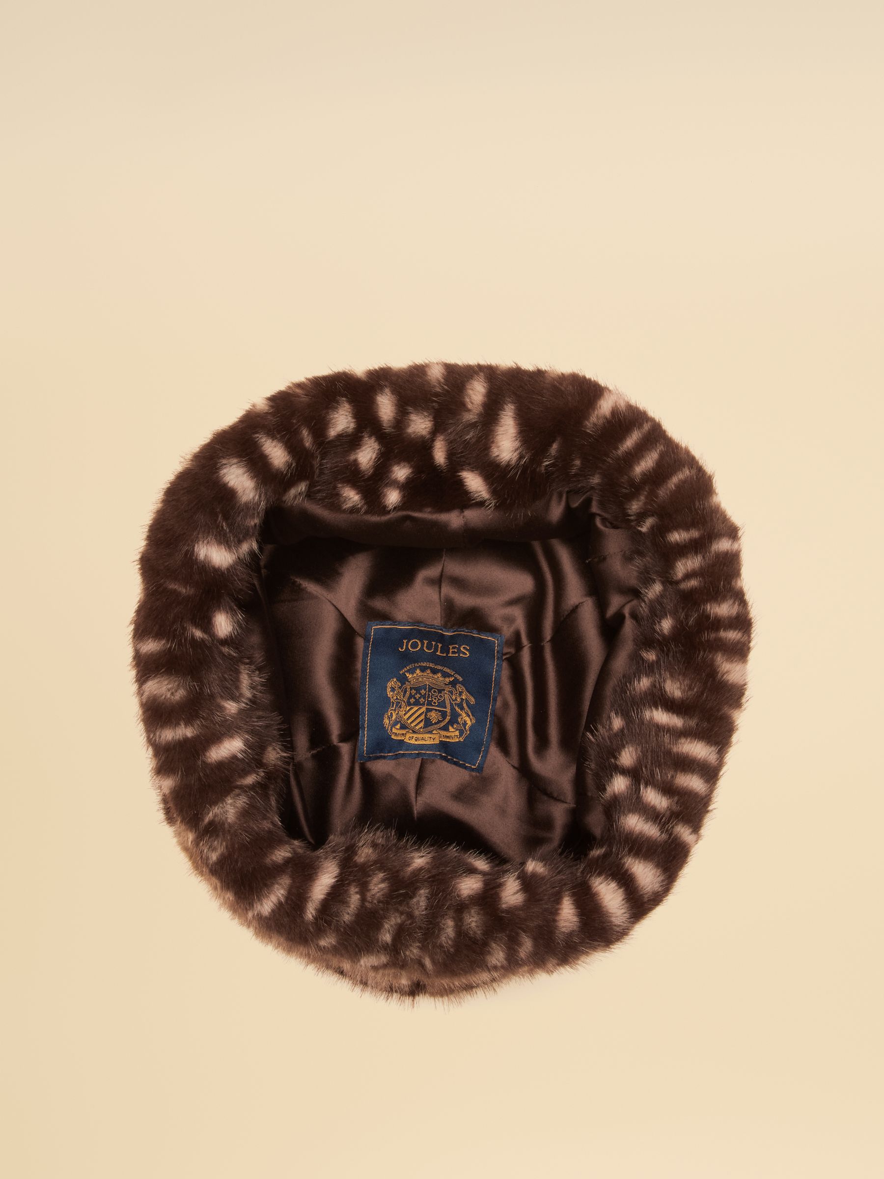 Neutral Deer Spot Faux Fur Hat - Image 7 of 8