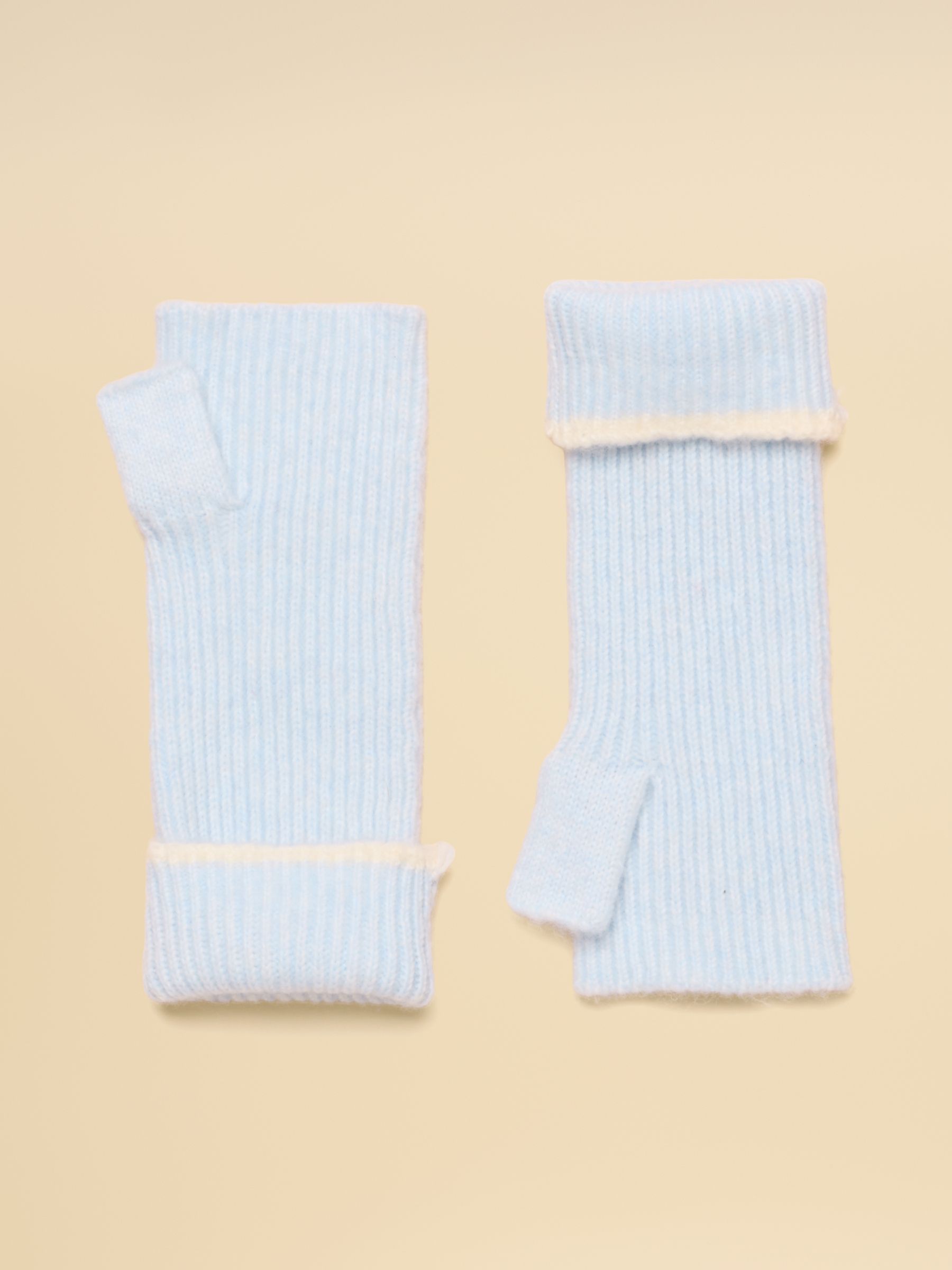 Fingerless Ice Blue Gloves - Image 2 of 3