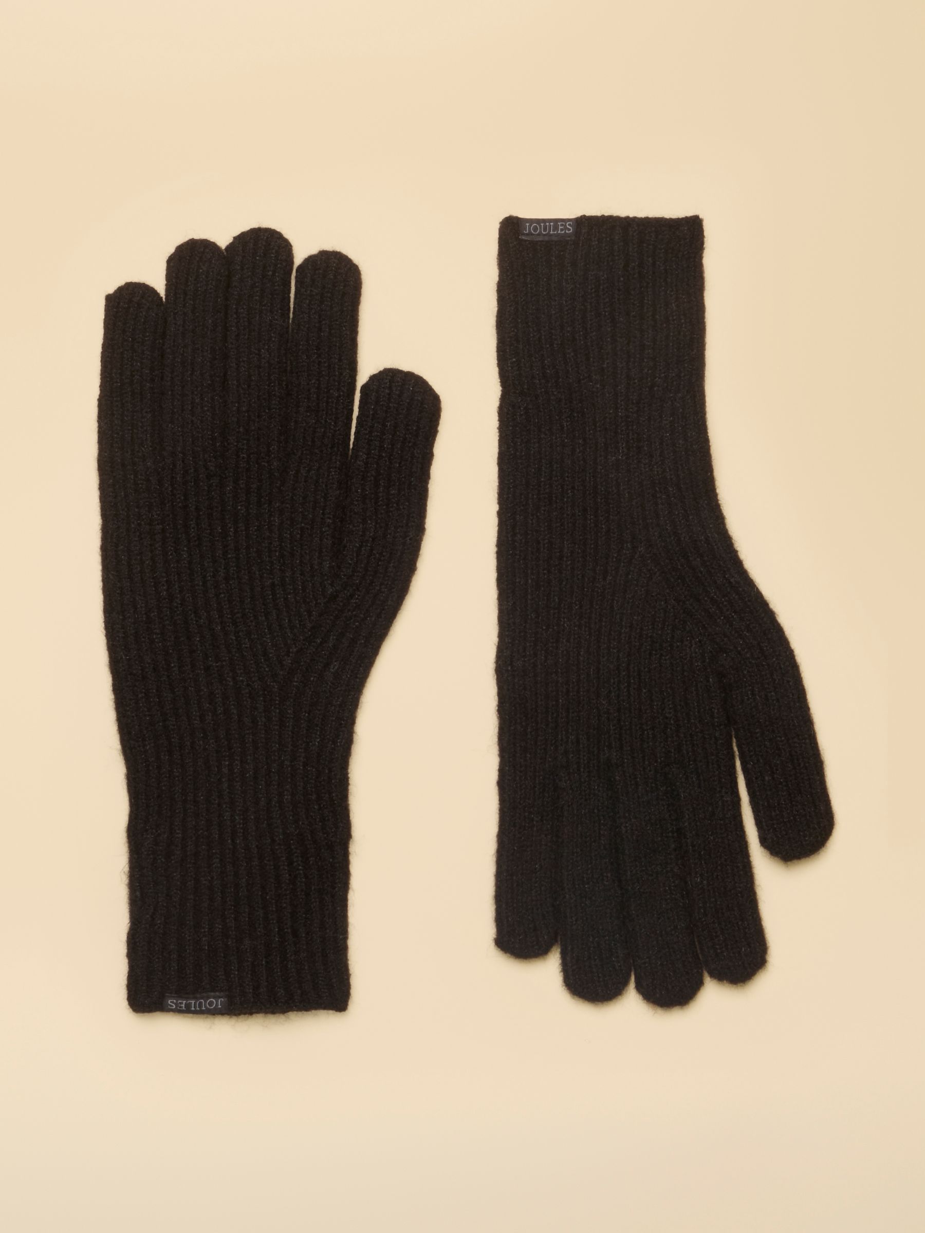 Fine Knit Black Gloves - Image 1 of 3