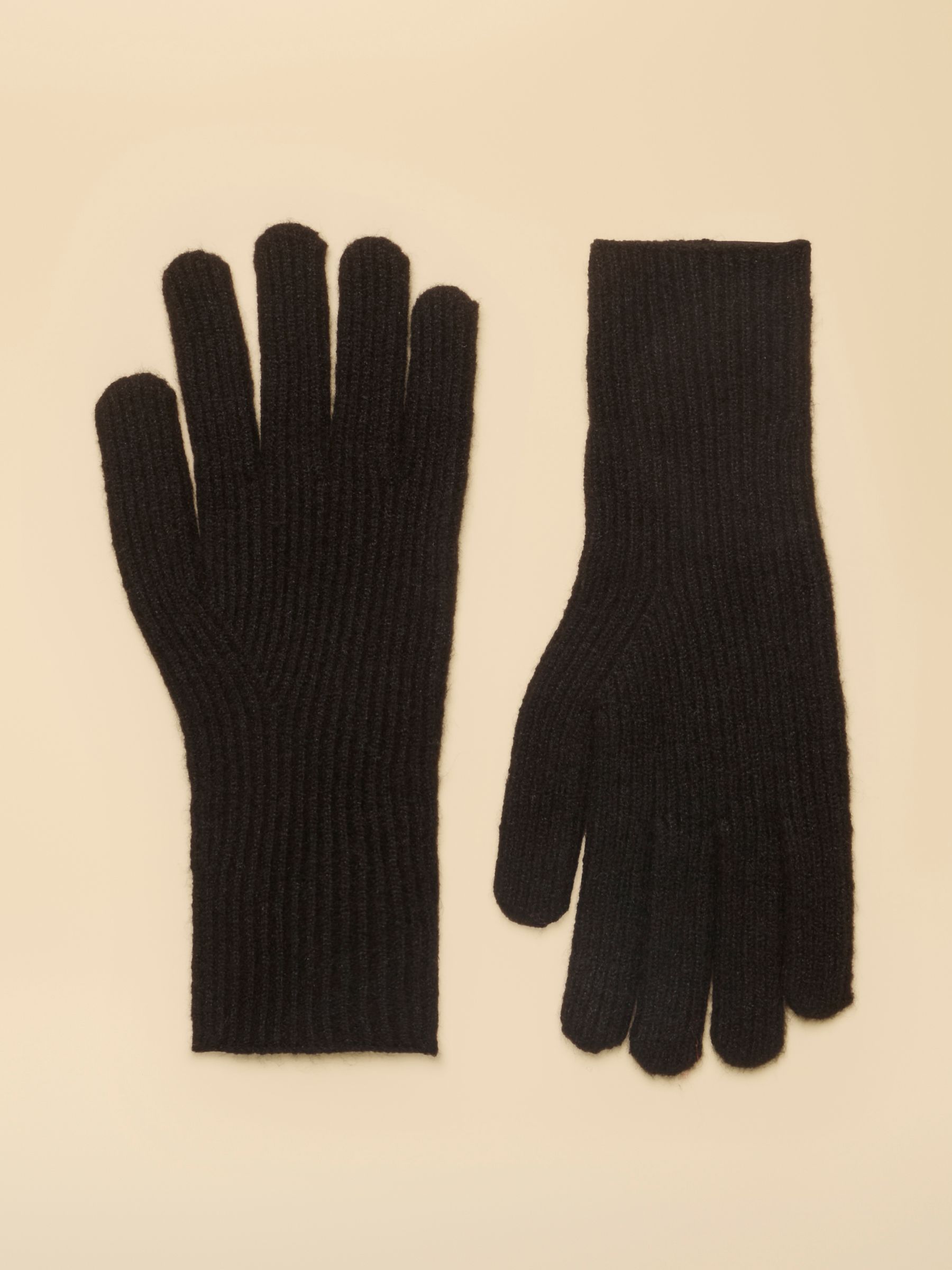 Fine Knit Black Gloves - Image 2 of 3