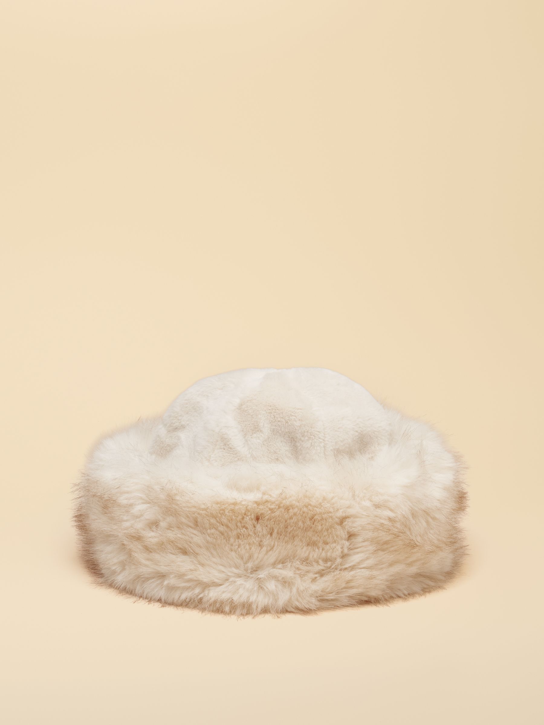 Neutral Faux Fur Hat - Image 6 of 8