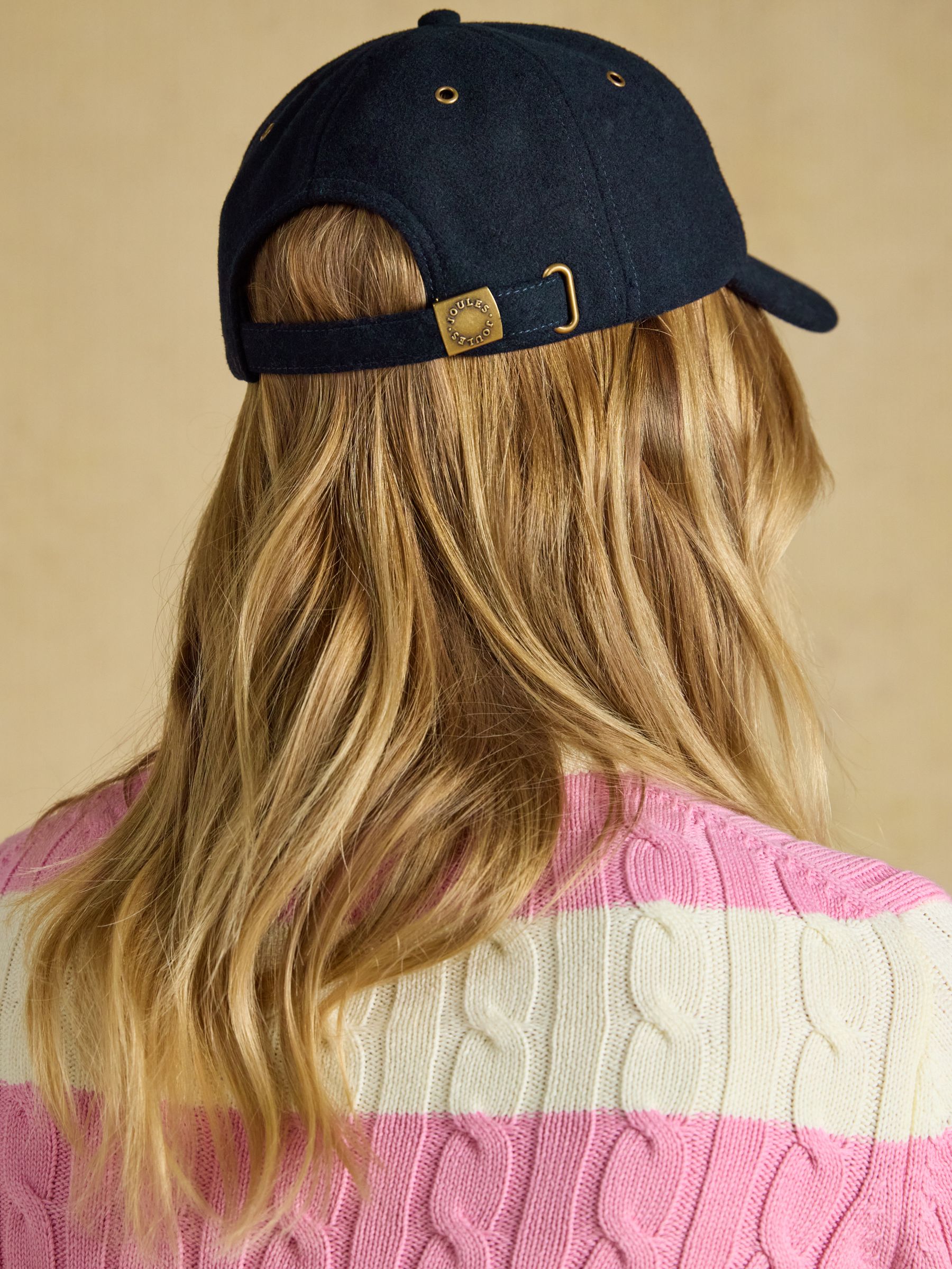 Campbell Navy Fox Wool Baseball Cap - Image 2 of 6