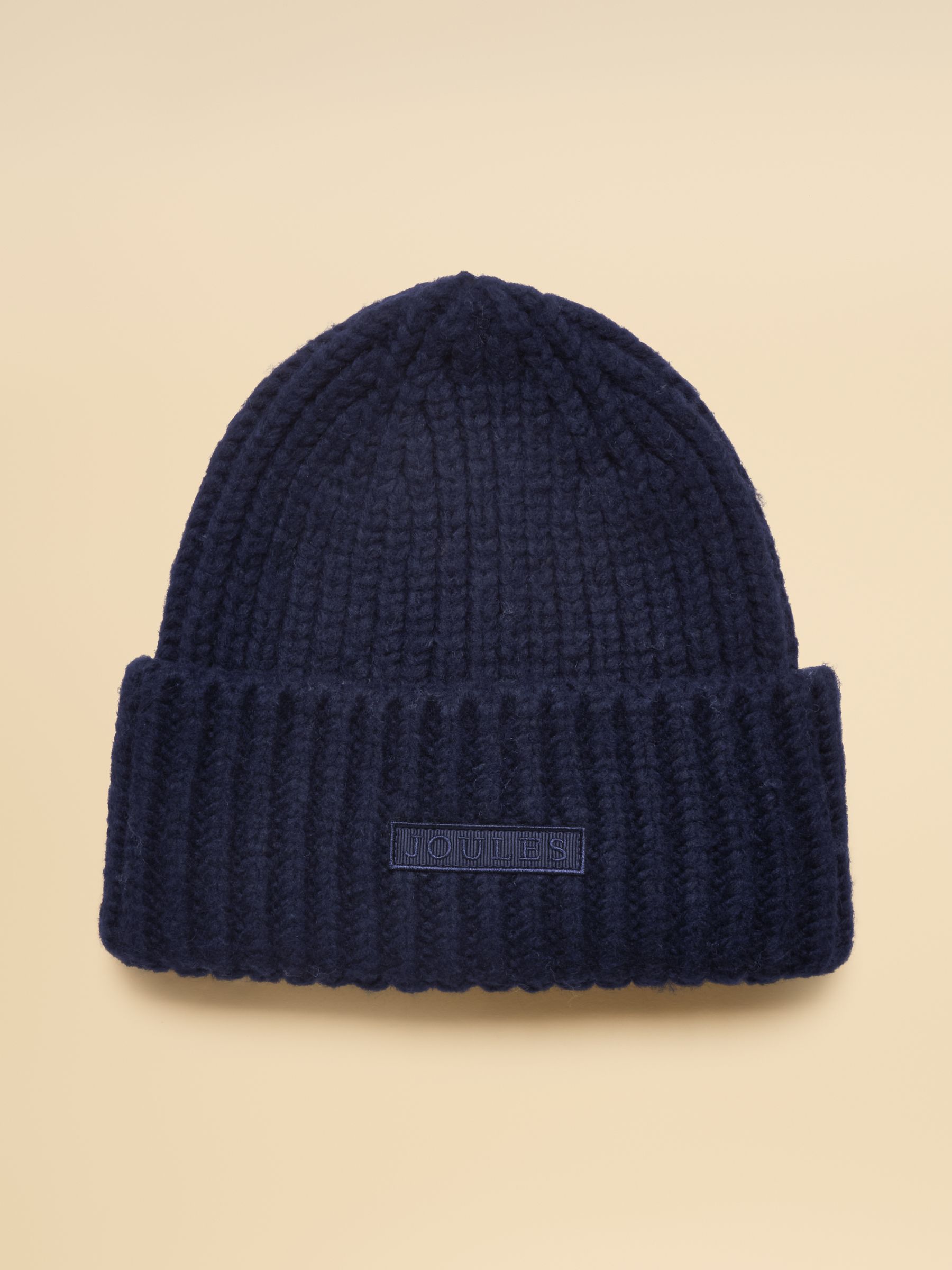 Chunky Navy Knitted Beanie - Image 4 of 6