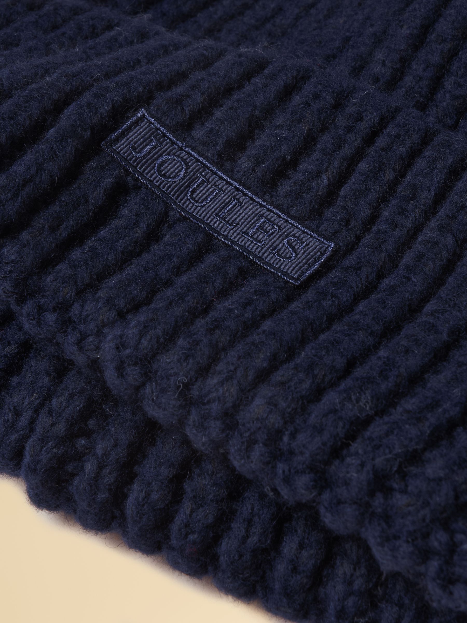 Chunky Navy Knitted Beanie - Image 6 of 6