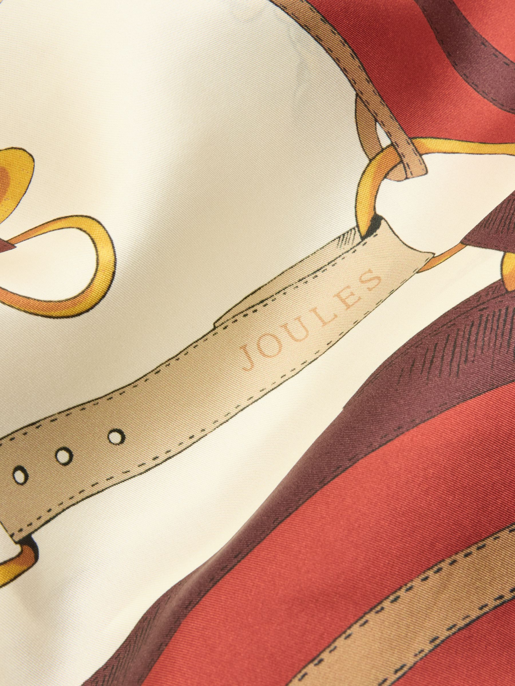 Bloomfield Burnt Orange Bridle Silk Square Scarf - Image 7 of 7
