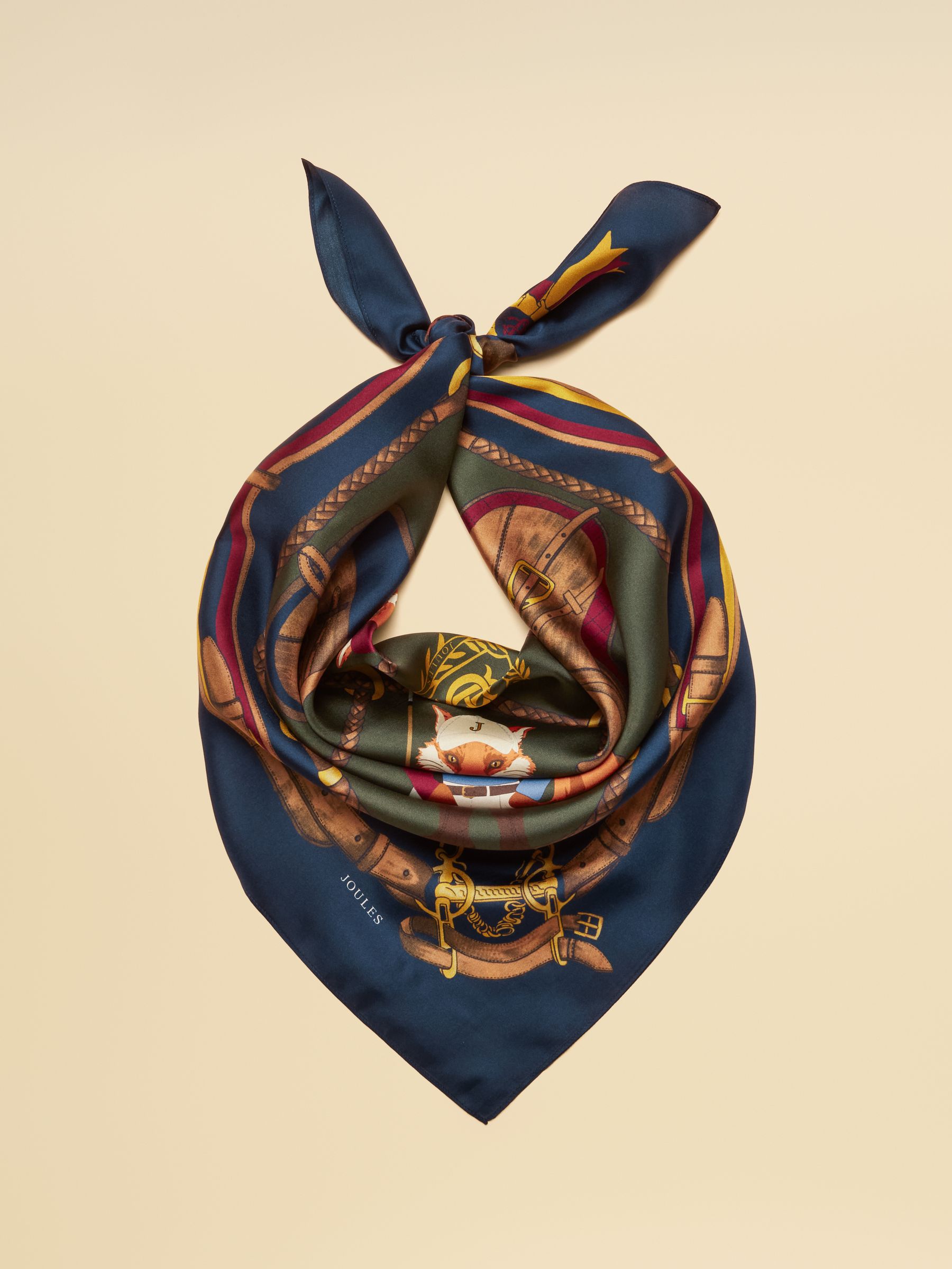 Bloomfield Navy Jonty Silk Square Scarf - Image 1 of 7