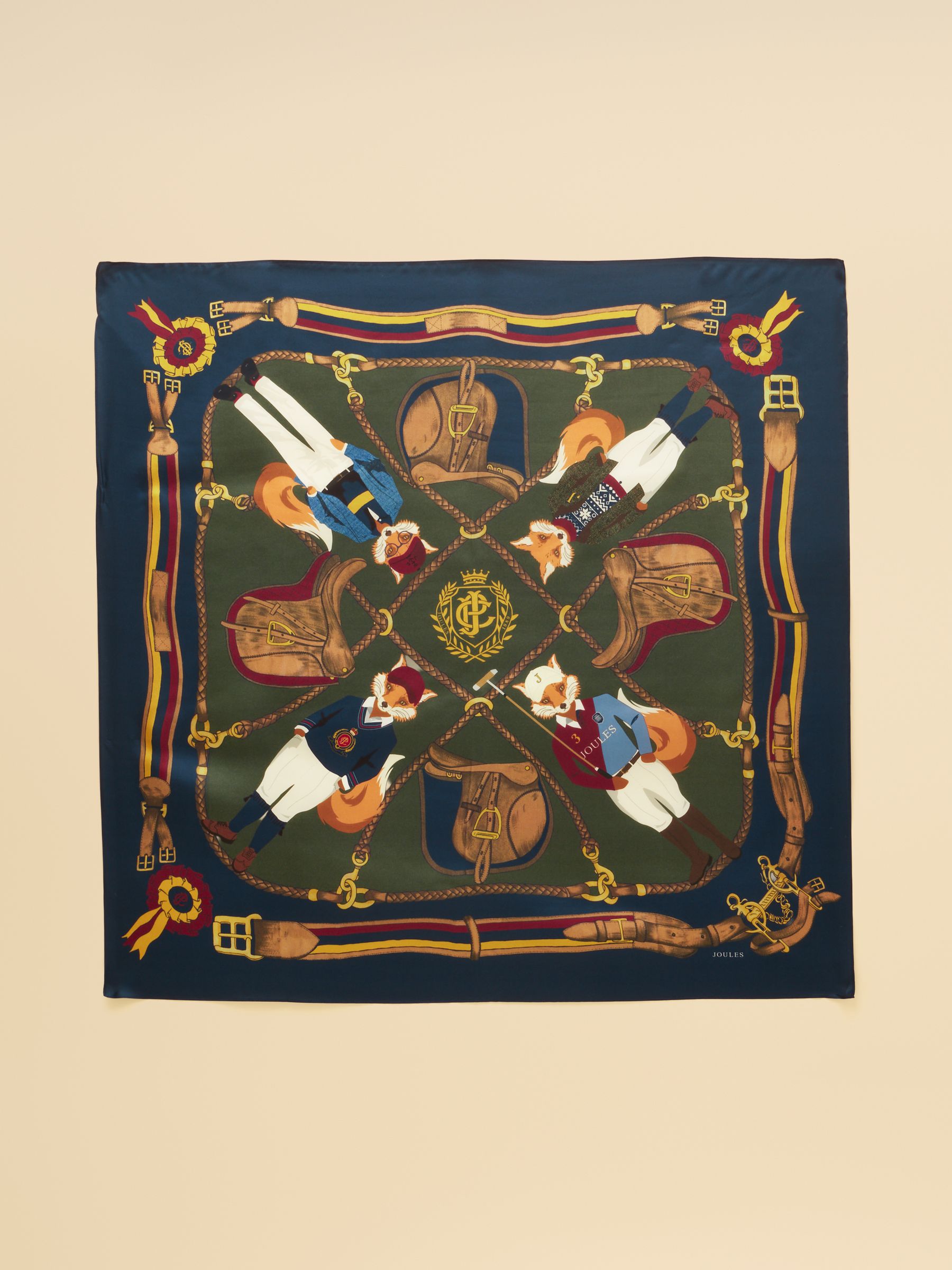 Bloomfield Navy Jonty Silk Square Scarf - Image 6 of 7