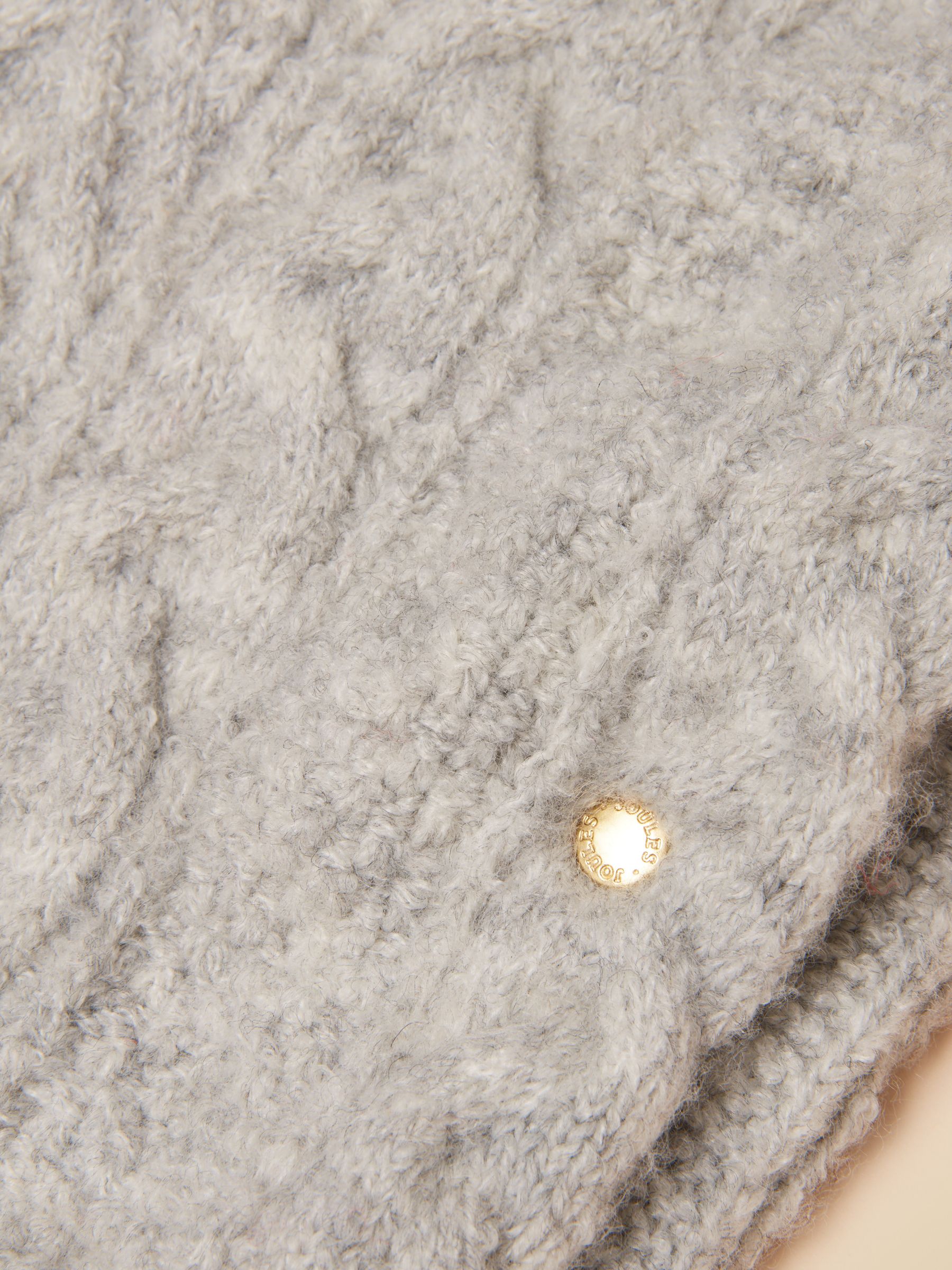 Cable Grey Cosy Lined Snood - Image 3 of 5