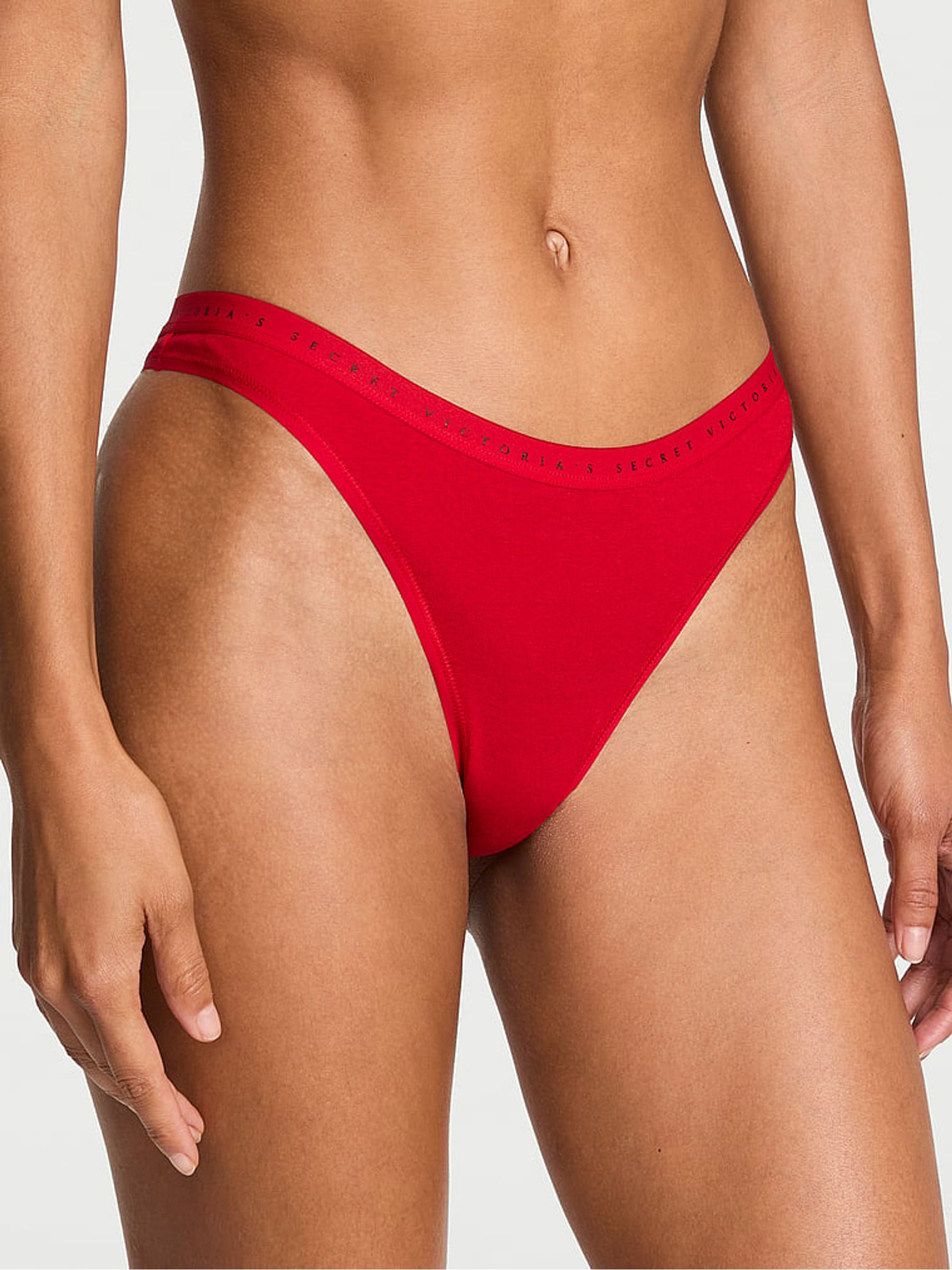 Lipstick Red Thong Knickers - Image 1 of 2
