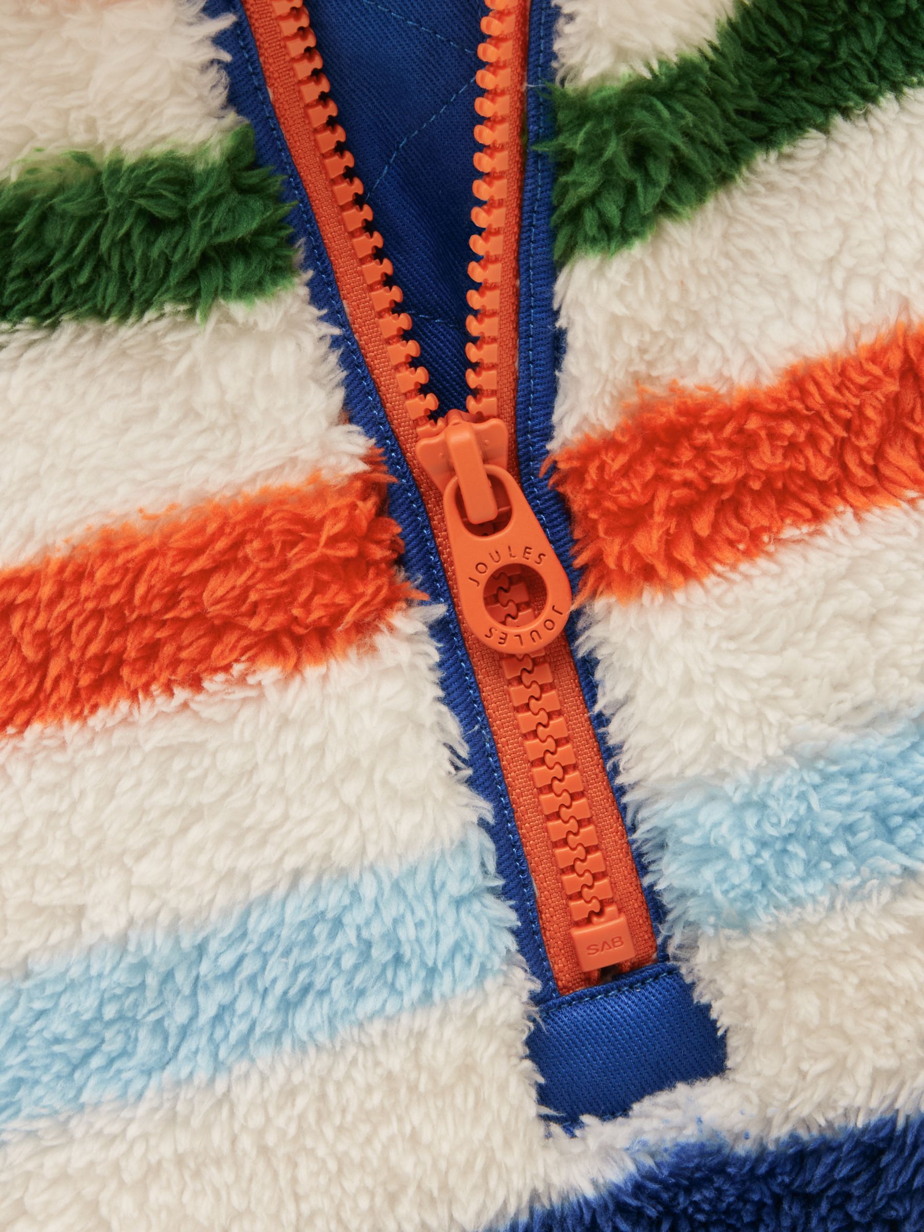 Boys' Woozle Multi Stripe Quarter Zip Fleece - Image 3 of 5