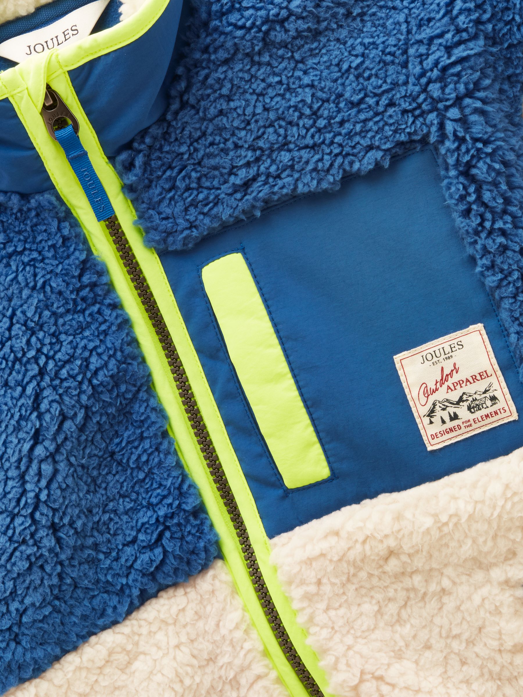 Boys' Billy Cream Zip Through Fleece - Image 3 of 5