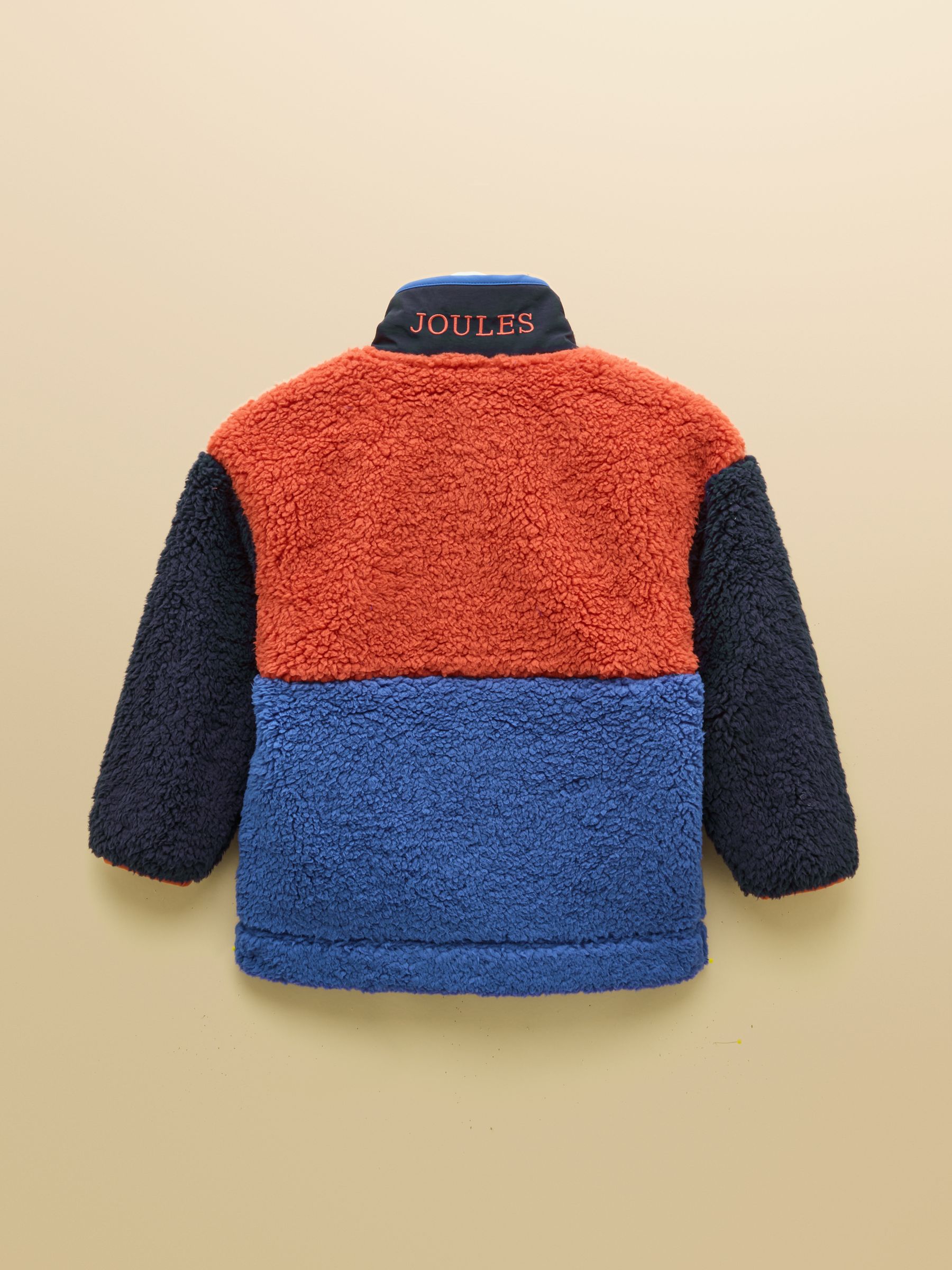 Boys' Billy Blue & Orange Zip Through Fleece - Image 2 of 4