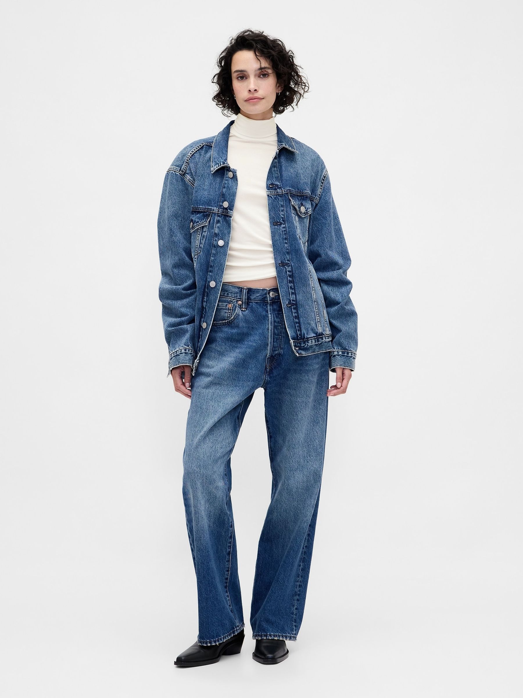 White Featherweight Turtle Neck T-Shirt - Image 3 of 3