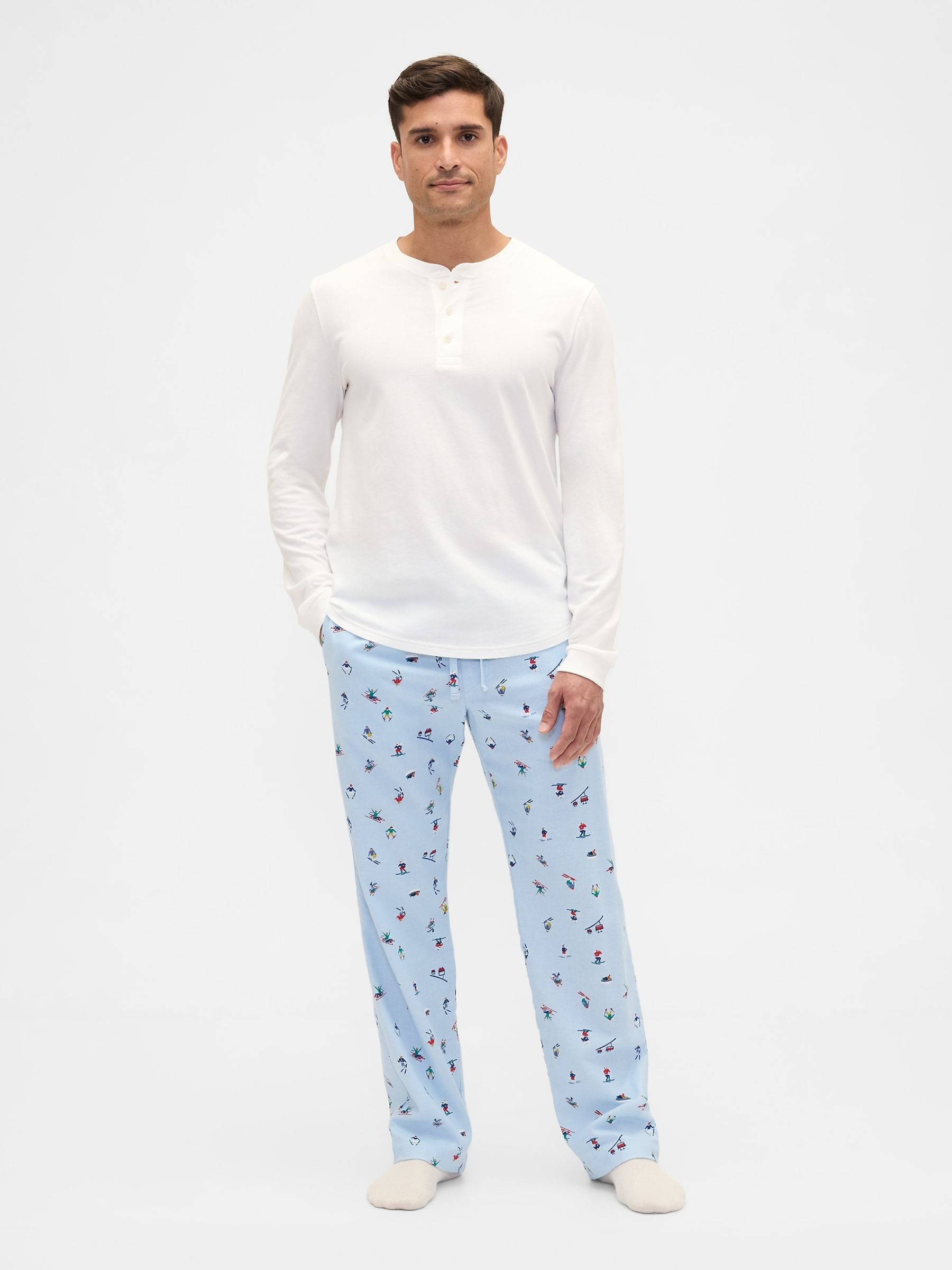 Blue Christmas Pyjama Bottoms - Image 3 of 4